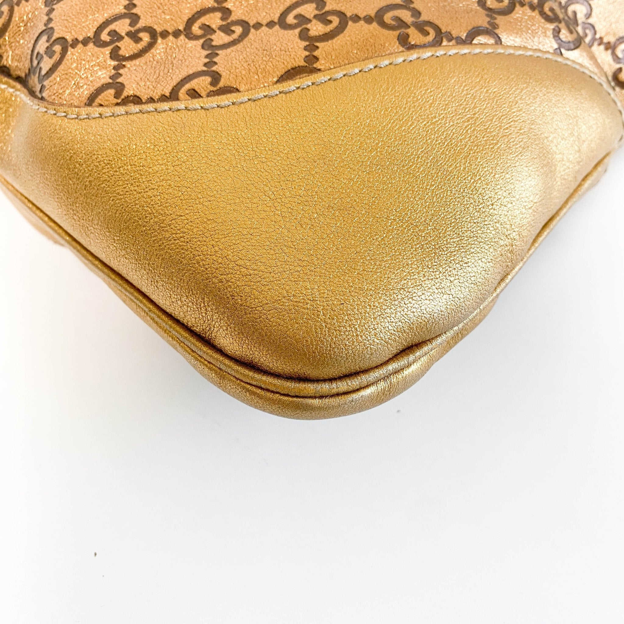 GUCCI Guccissima Gold Leather Jackie Shoulder Bag Gold Hardware, in , Sold by HIVE PRELOVED - Shoulder Bags, ,