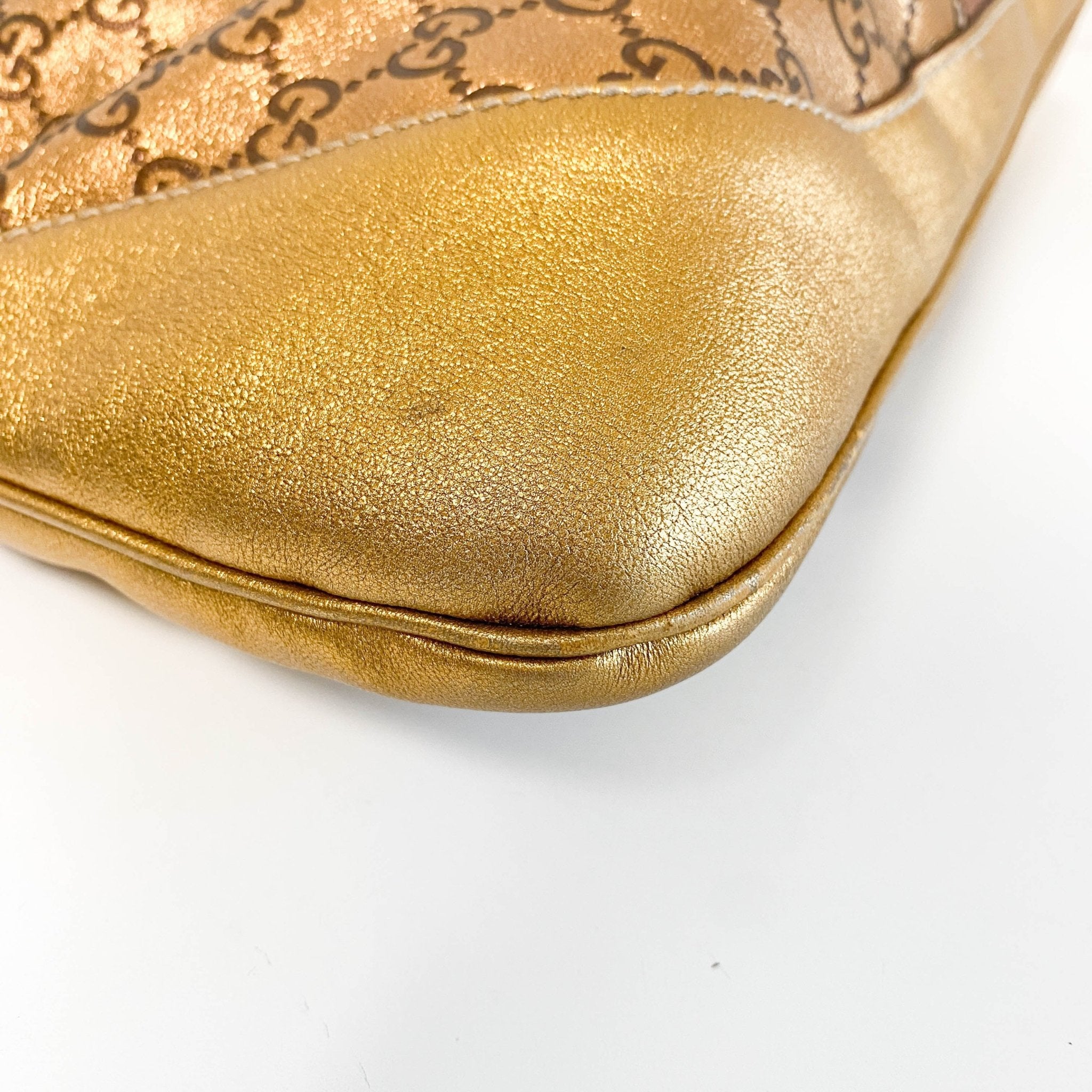 GUCCI Guccissima Gold Leather Jackie Shoulder Bag Gold Hardware, in , Sold by HIVE PRELOVED - Shoulder Bags, ,