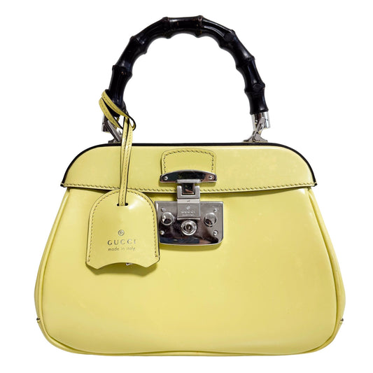 GUCCI Handbag Top Handle Bamboo Radic Yellow, in , Sold by HIVE PRELOVED - Handle Bags, ,