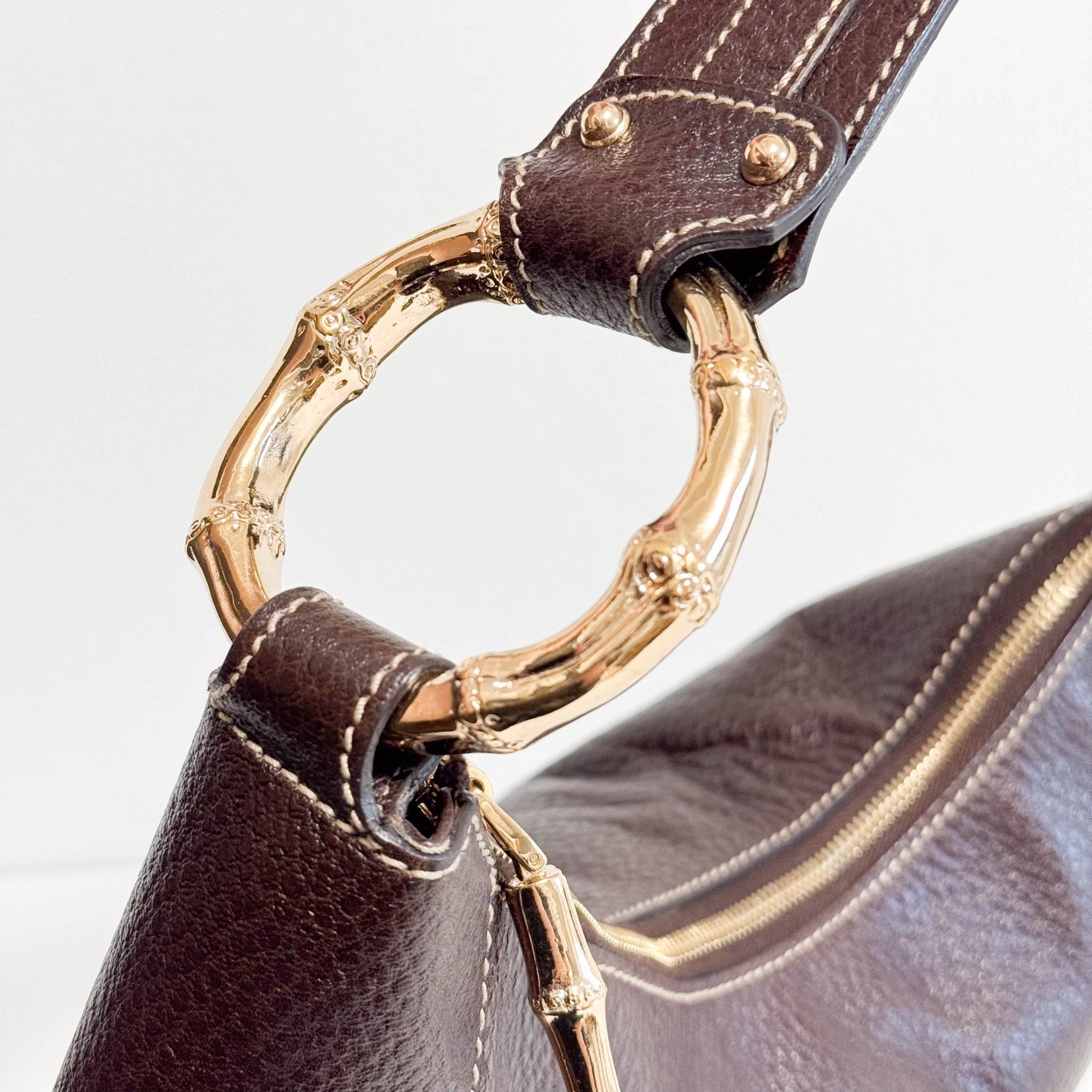 GUCCI Hobo Brown Leather Shoulder Bag, in , Sold by HIVE PRELOVED - Shoulder Bags, ,