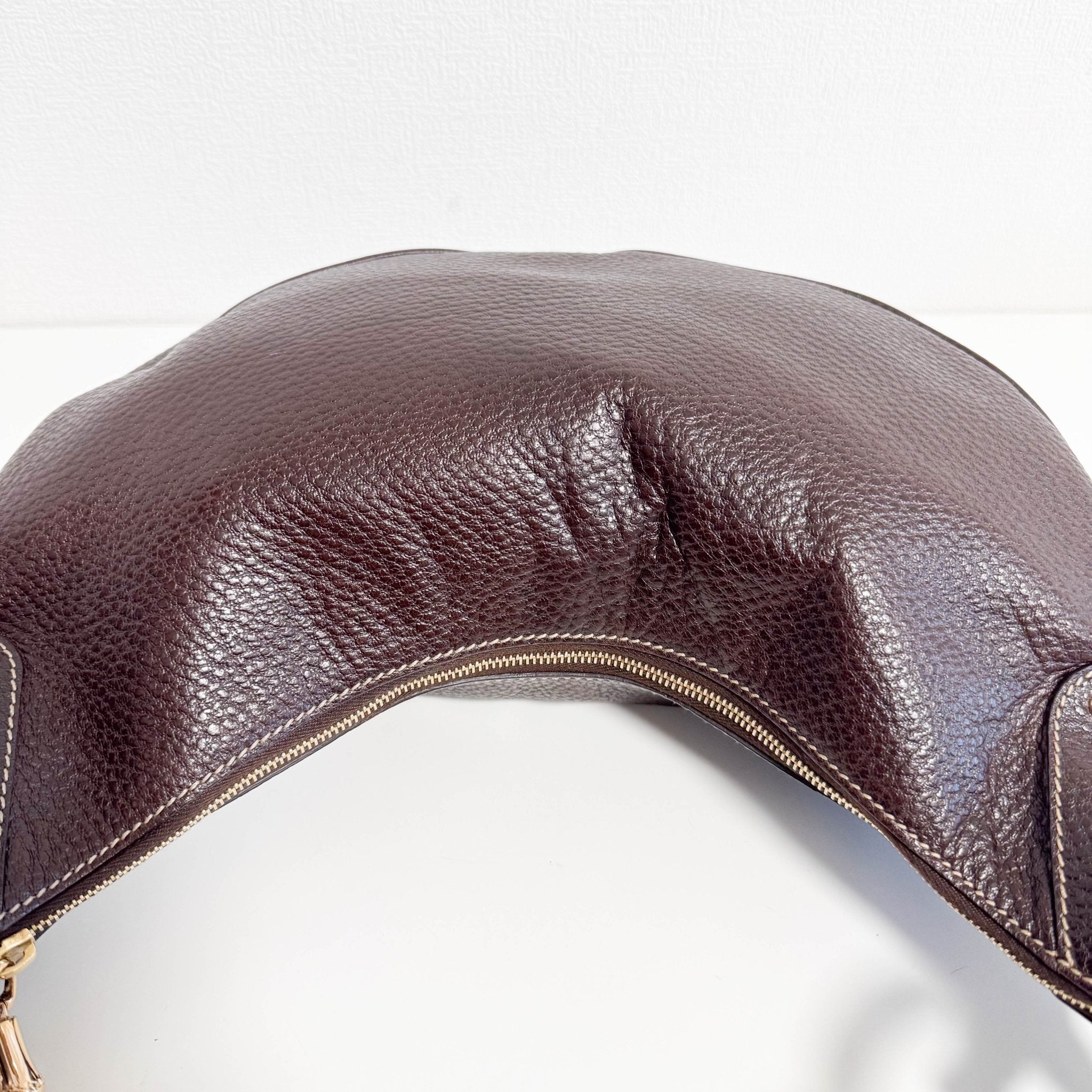 GUCCI Hobo Brown Leather Shoulder Bag, in , Sold by HIVE PRELOVED - Shoulder Bags, ,