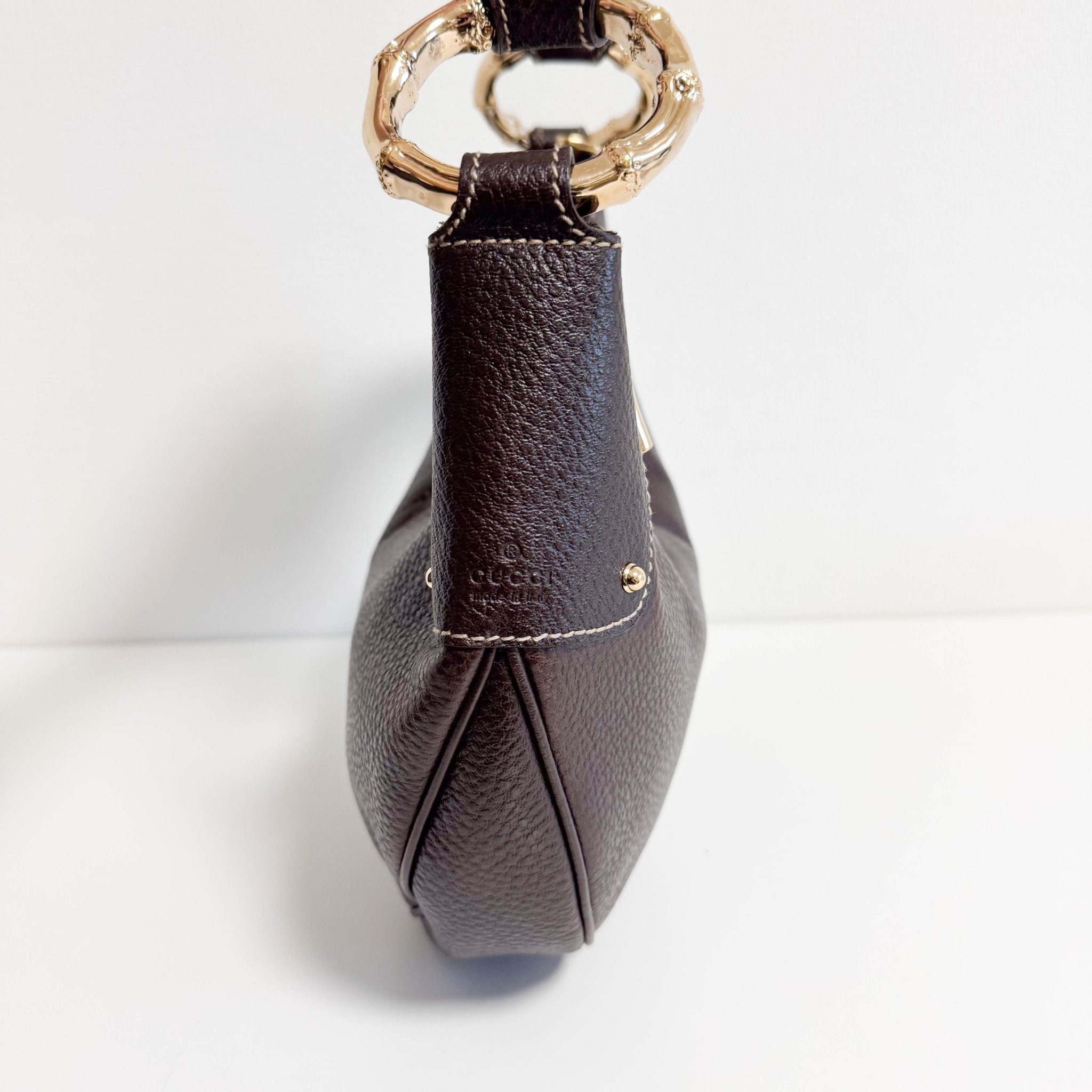 GUCCI Hobo Brown Leather Shoulder Bag, in , Sold by HIVE PRELOVED - Shoulder Bags, ,