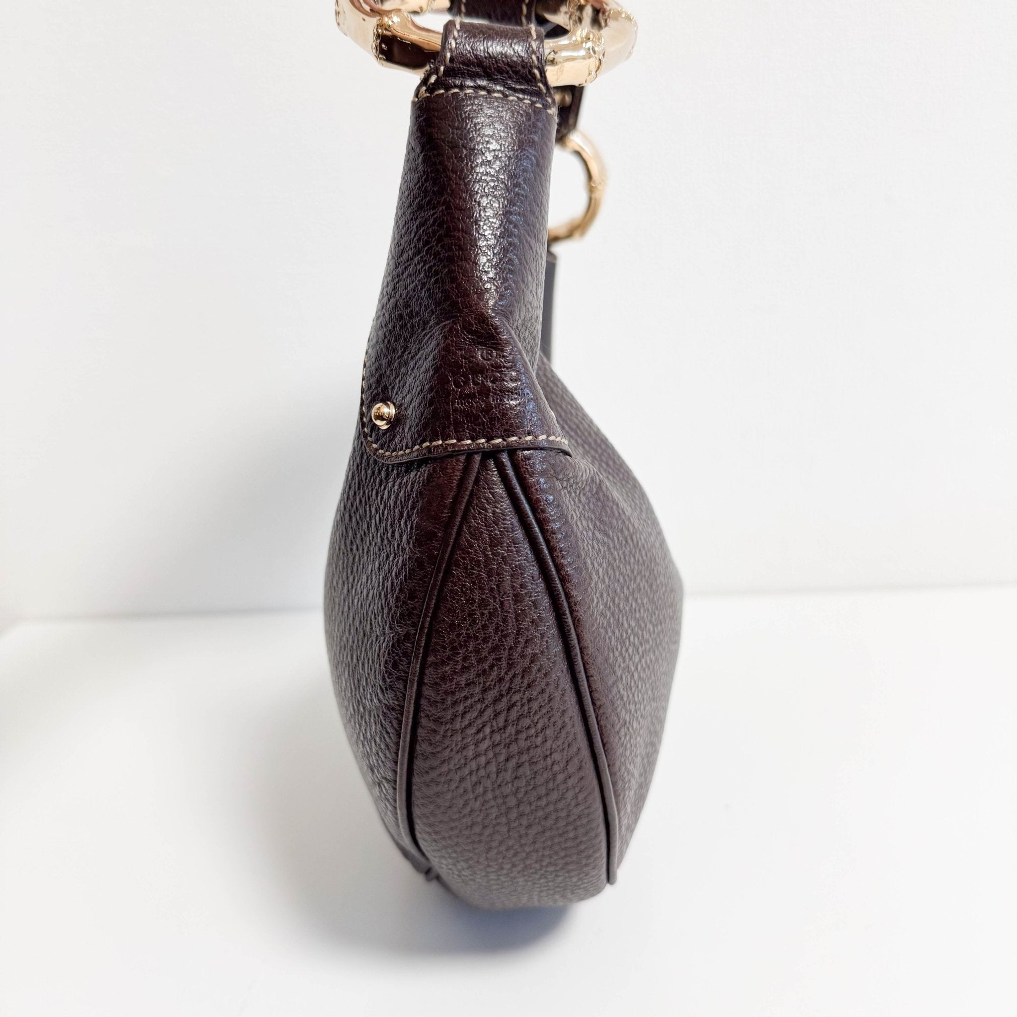 GUCCI Hobo Brown Leather Shoulder Bag, in , Sold by HIVE PRELOVED - Shoulder Bags, ,