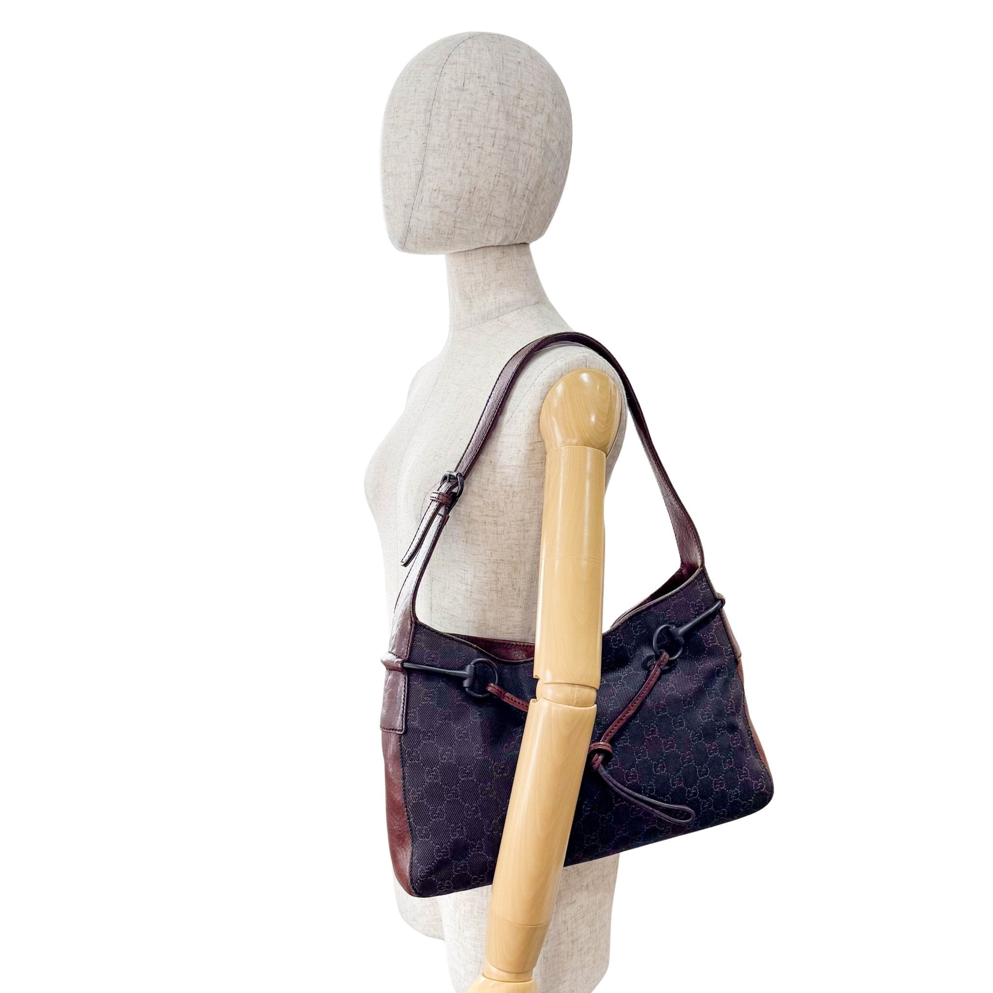 GUCCI Hobo GG Cotton Canvas Shoulder Bag, in , Sold by HIVE PRELOVED - Shoulder Bags, ,