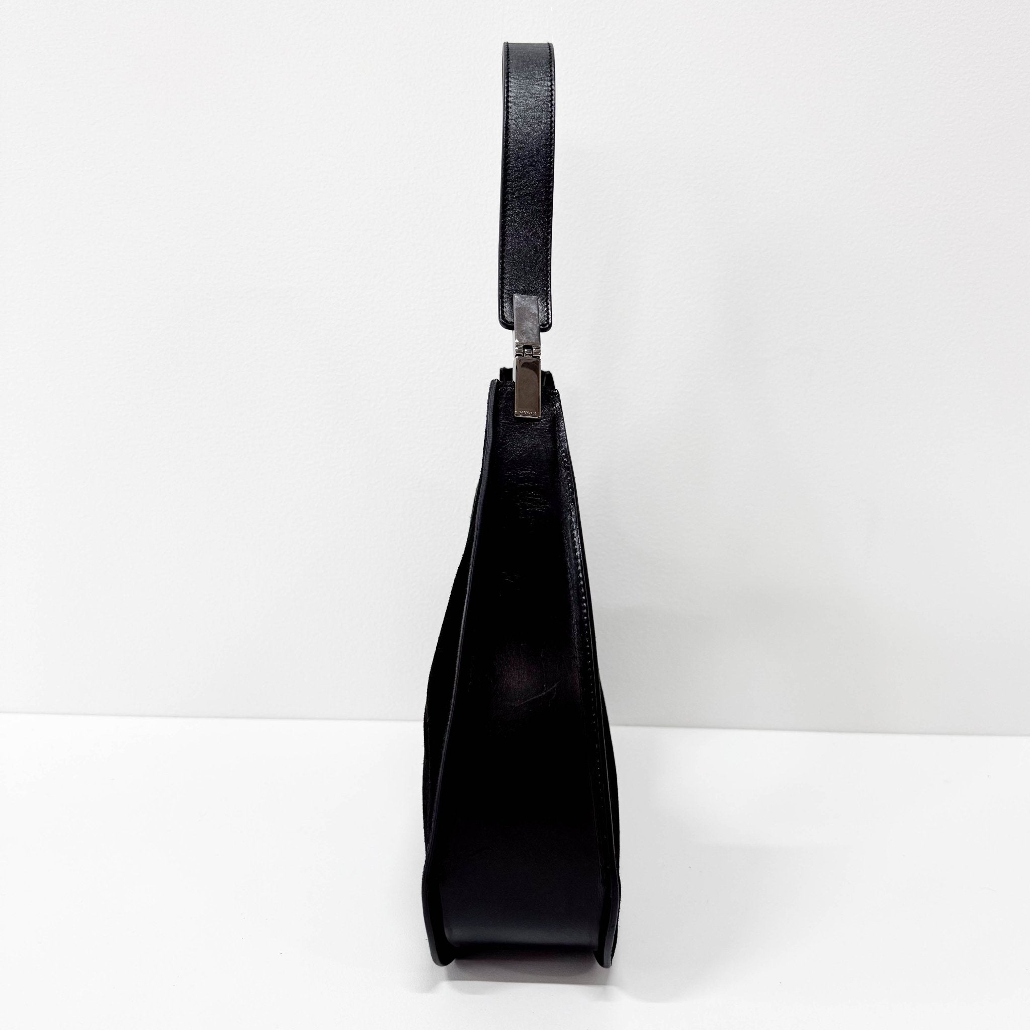 GUCCI Hobo Suede Black Shoulder Bag, in , Sold by HIVE PRELOVED - Shoulder Bags, ,