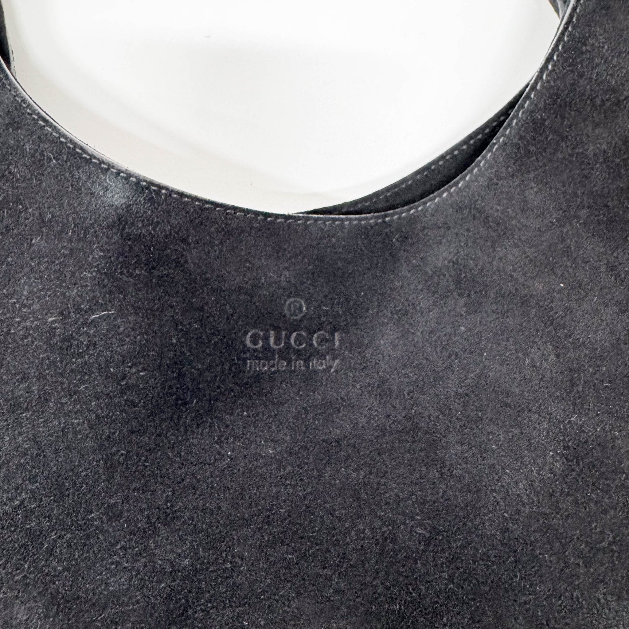 GUCCI Hobo Suede Black Shoulder Bag, in , Sold by HIVE PRELOVED - Shoulder Bags, ,