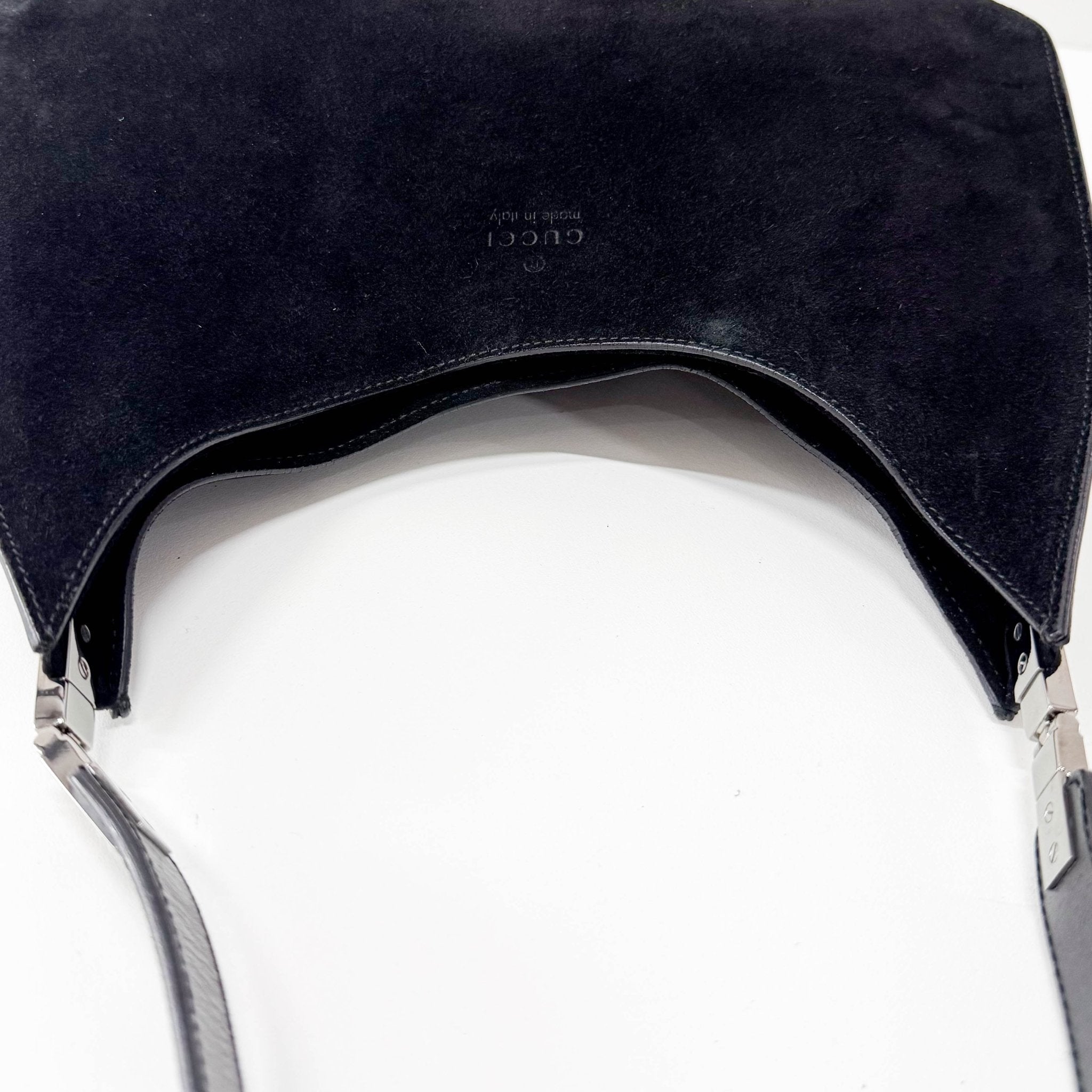 GUCCI Hobo Suede Black Shoulder Bag, in , Sold by HIVE PRELOVED - Shoulder Bags, ,