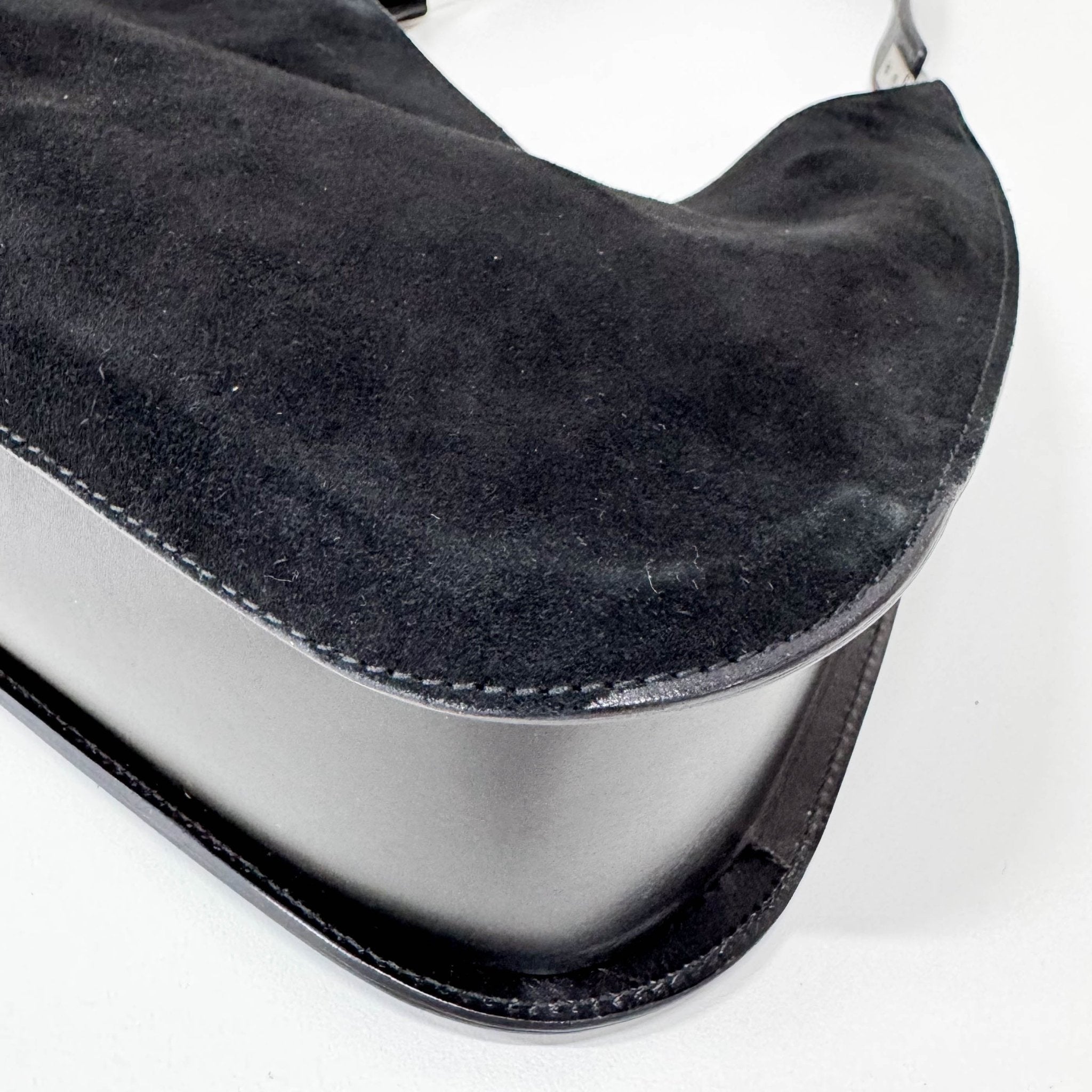 GUCCI Hobo Suede Black Shoulder Bag, in , Sold by HIVE PRELOVED - Shoulder Bags, ,