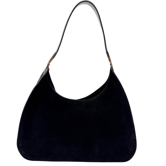 GUCCI Hobo Suede Black Shoulder Bag, in , Sold by HIVE PRELOVED - Shoulder Bags, ,