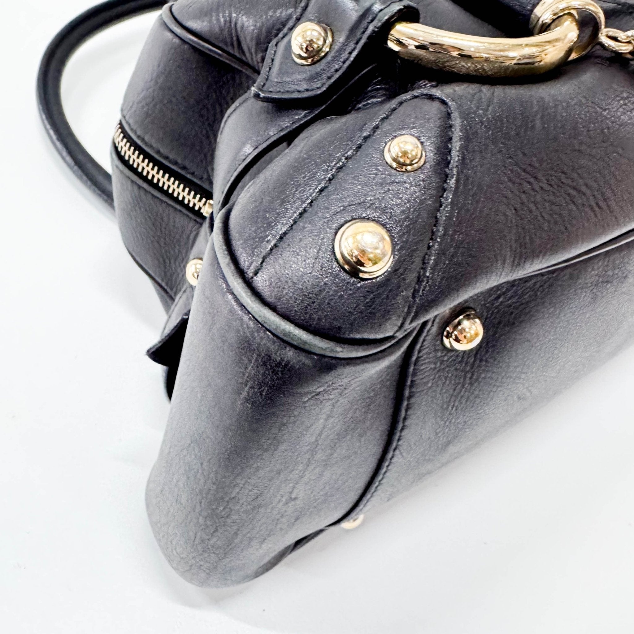 GUCCI Horsebit Black Leather & Chain Detail Shoulder Bag, in , Sold by HIVE PRELOVED - Shoulder Bags, ,