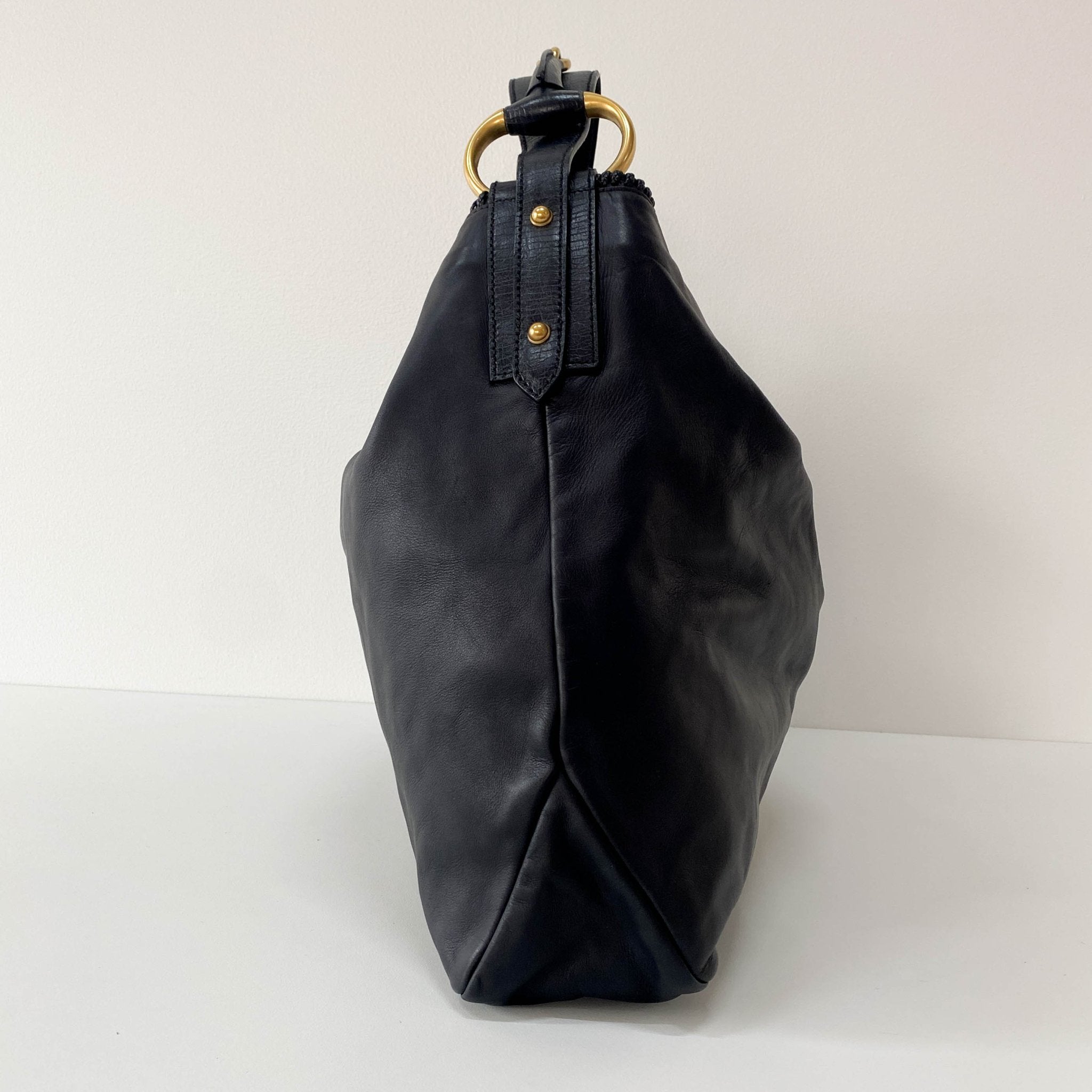 GUCCI Horsebit Black Leather Hobo Shoulder Bag, in , Sold by HIVE PRELOVED - Shoulder Bags, ,