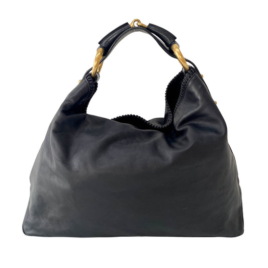 GUCCI Horsebit Black Leather Hobo Shoulder Bag, in , Sold by HIVE PRELOVED - Shoulder Bags, ,