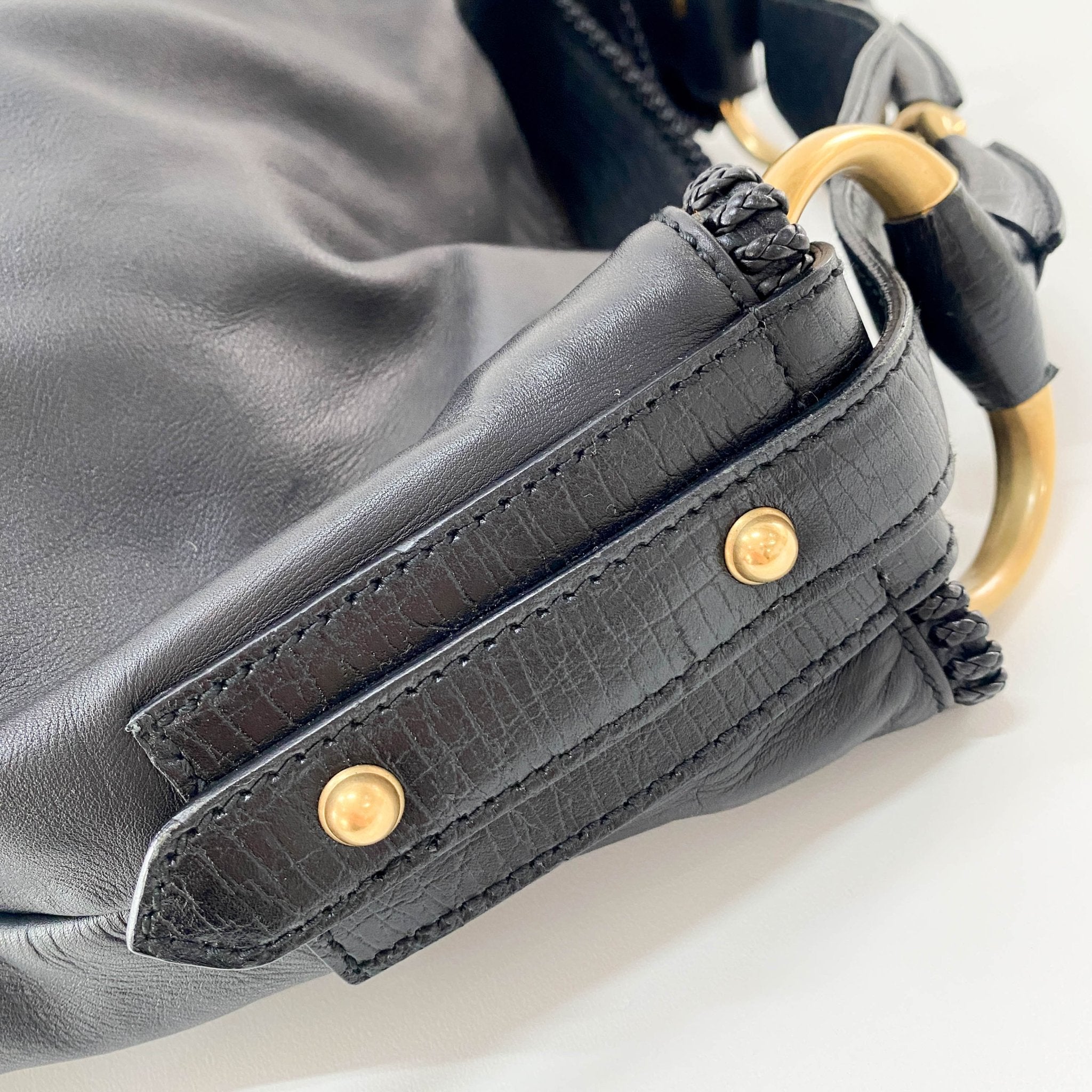 GUCCI Horsebit Black Leather Hobo Shoulder Bag, in , Sold by HIVE PRELOVED - Shoulder Bags, ,