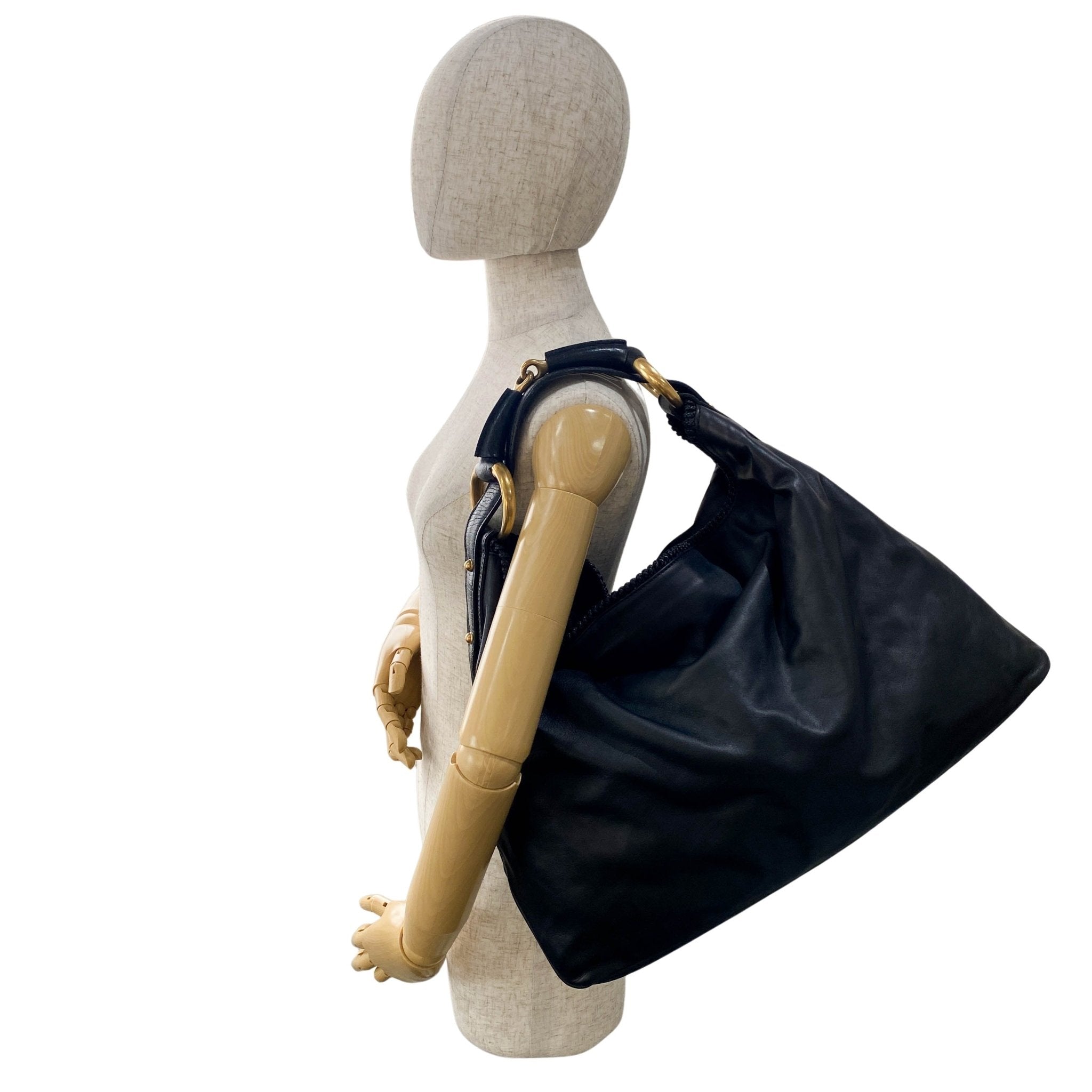 GUCCI Horsebit Black Leather Hobo Shoulder Bag, in , Sold by HIVE PRELOVED - Shoulder Bags, ,