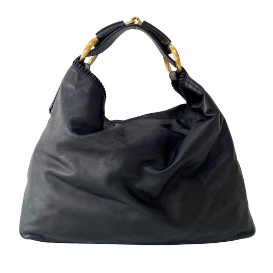 GUCCI Horsebit Black Leather Hobo Shoulder Bag, in , Sold by HIVE PRELOVED - Shoulder Bags, ,
