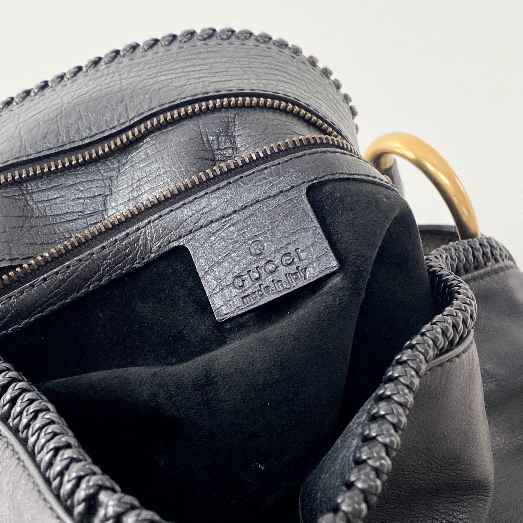 GUCCI Horsebit Black Leather Hobo Shoulder Bag, in , Sold by HIVE PRELOVED - Shoulder Bags, ,