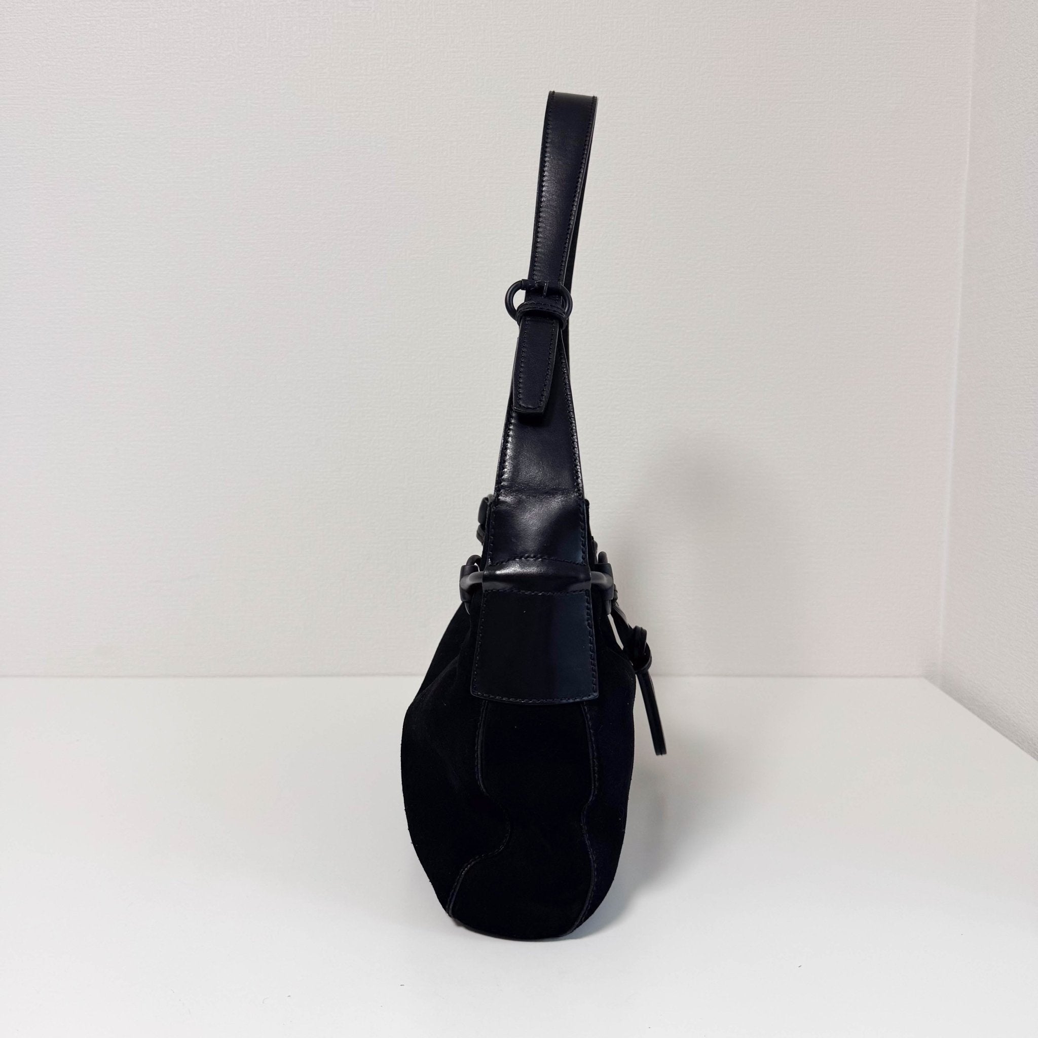 GUCCI Horsebit Black Suede Hobo Shoulder Bag, in , Sold by HIVE PRELOVED - Shoulder Bags, ,