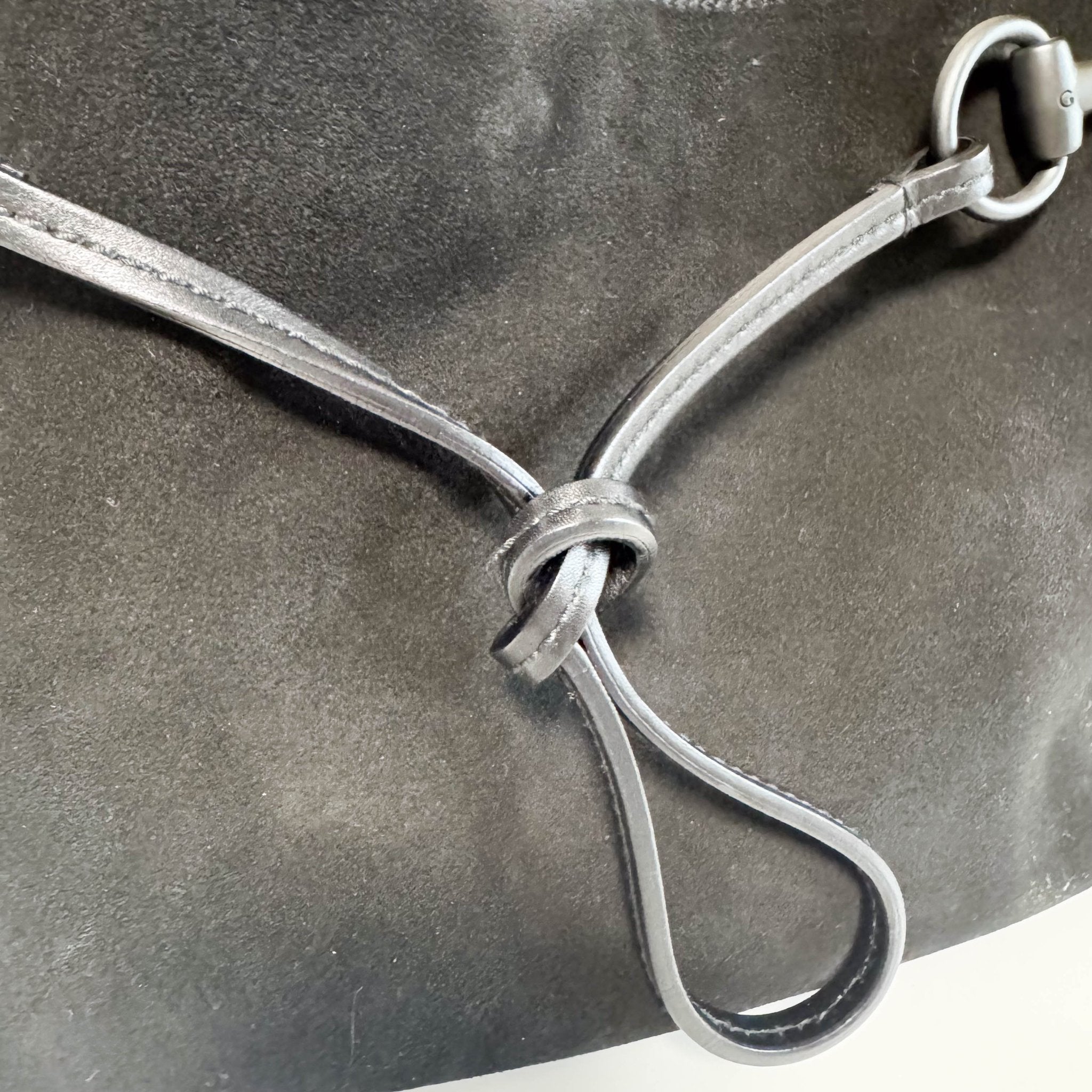 GUCCI Horsebit Black Suede Hobo Shoulder Bag, in , Sold by HIVE PRELOVED - Shoulder Bags, ,