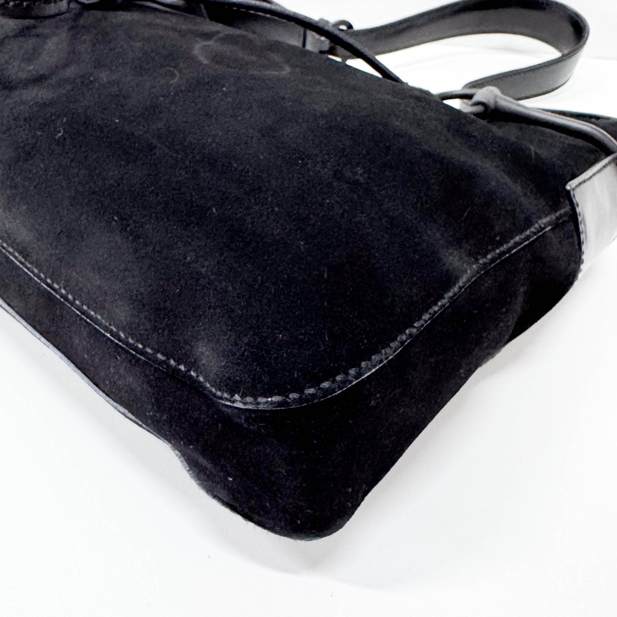 GUCCI Horsebit Black Suede Shoulder Bag, in , Sold by HIVE PRELOVED - Shoulder Bags, ,