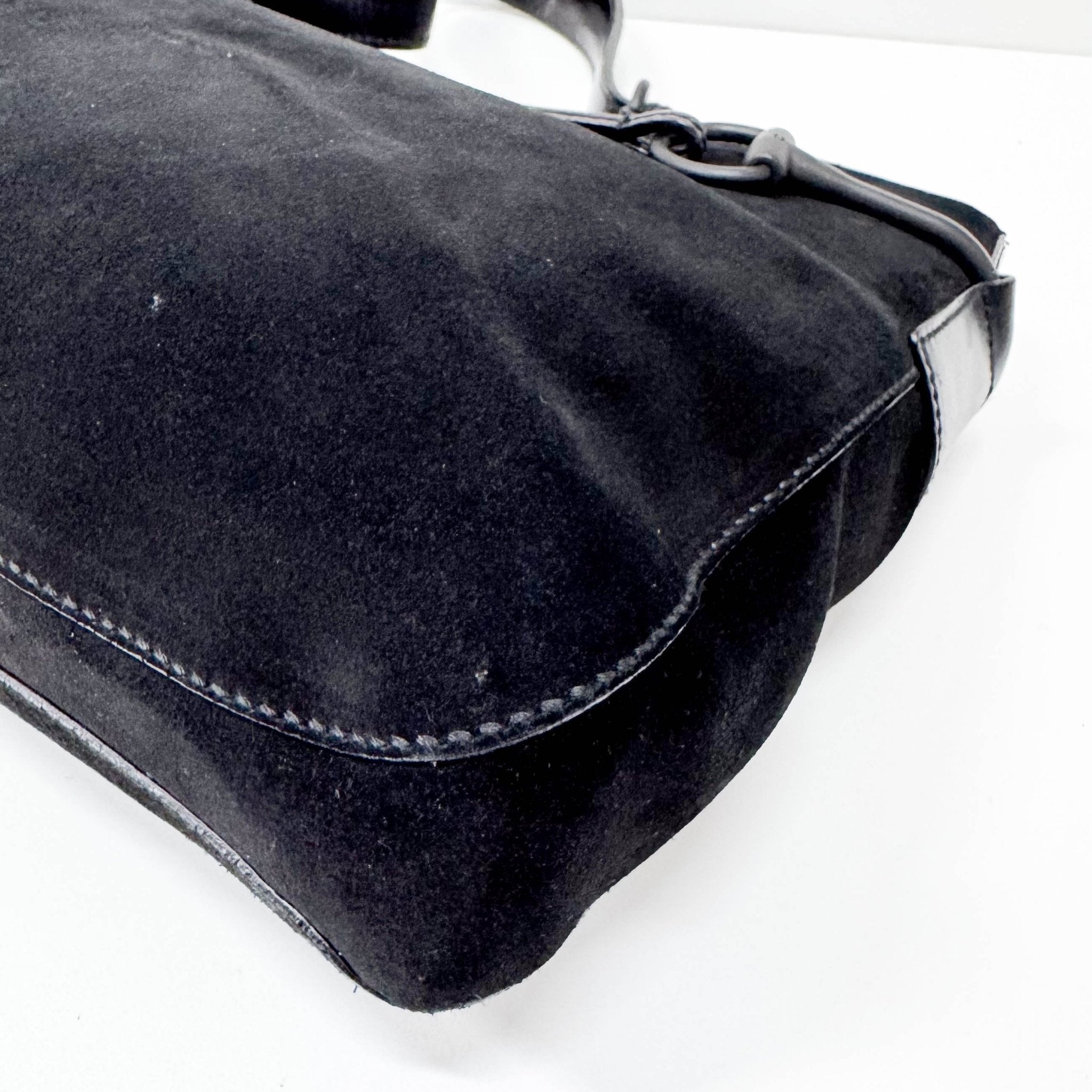 GUCCI Horsebit Black Suede Shoulder Bag, in , Sold by HIVE PRELOVED - Shoulder Bags, ,