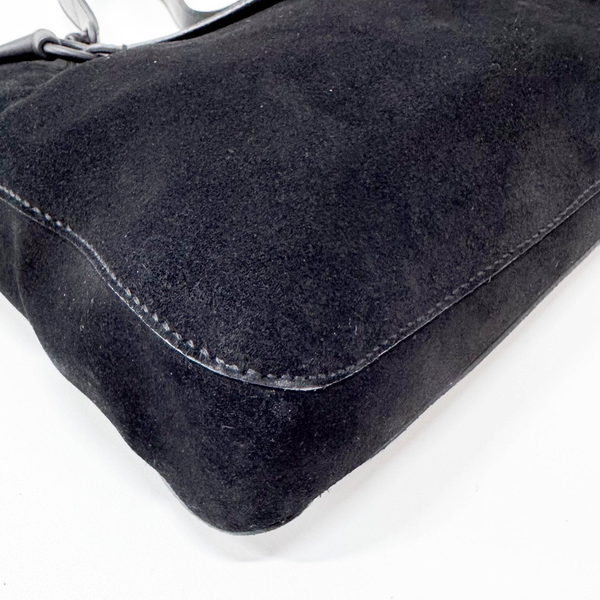 GUCCI Horsebit Black Suede Shoulder Bag, in , Sold by HIVE PRELOVED - Shoulder Bags, ,