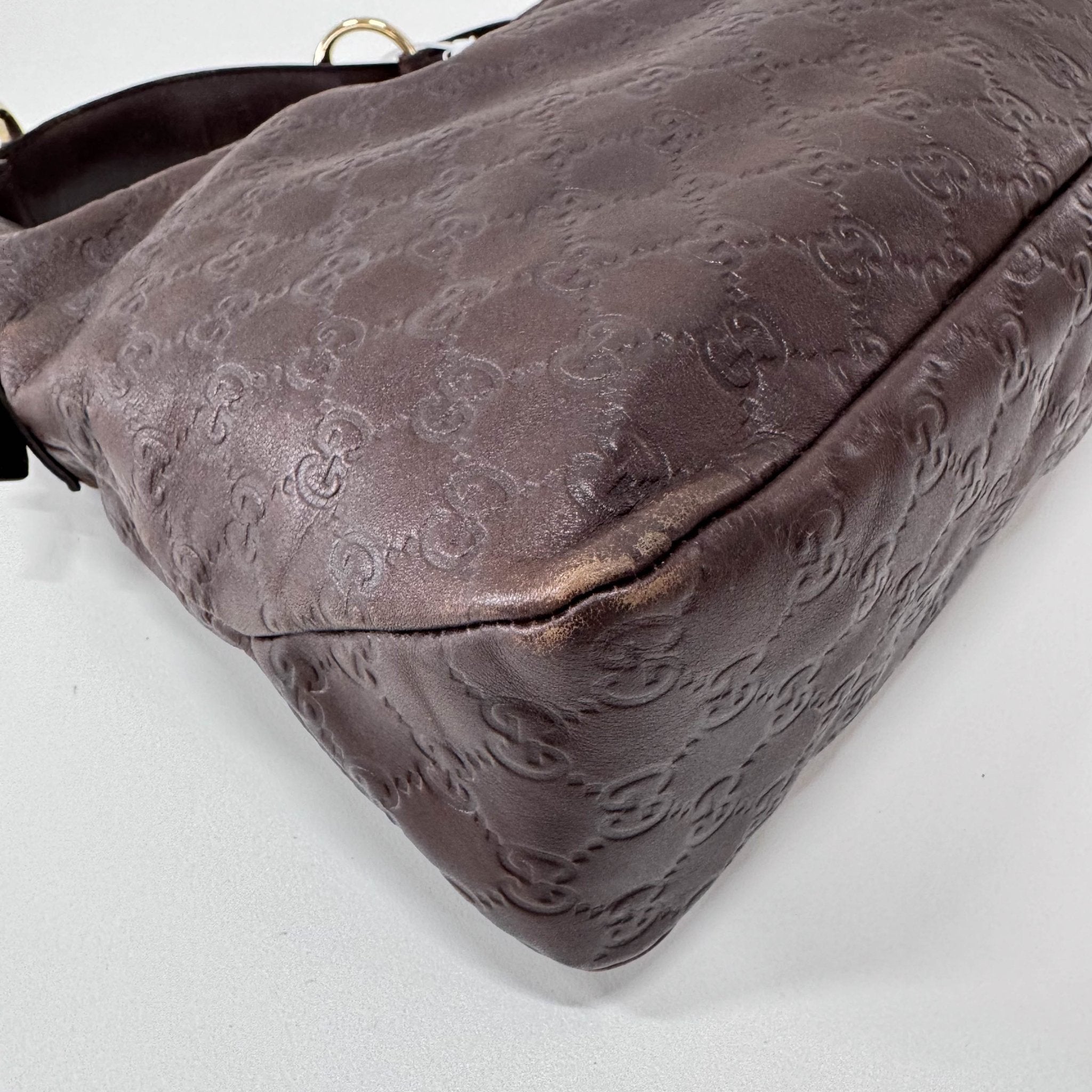 GUCCI Horsebit Brown GG Leather Shoulder Bag, in , Sold by HIVE PRELOVED - Shoulder Bags, ,