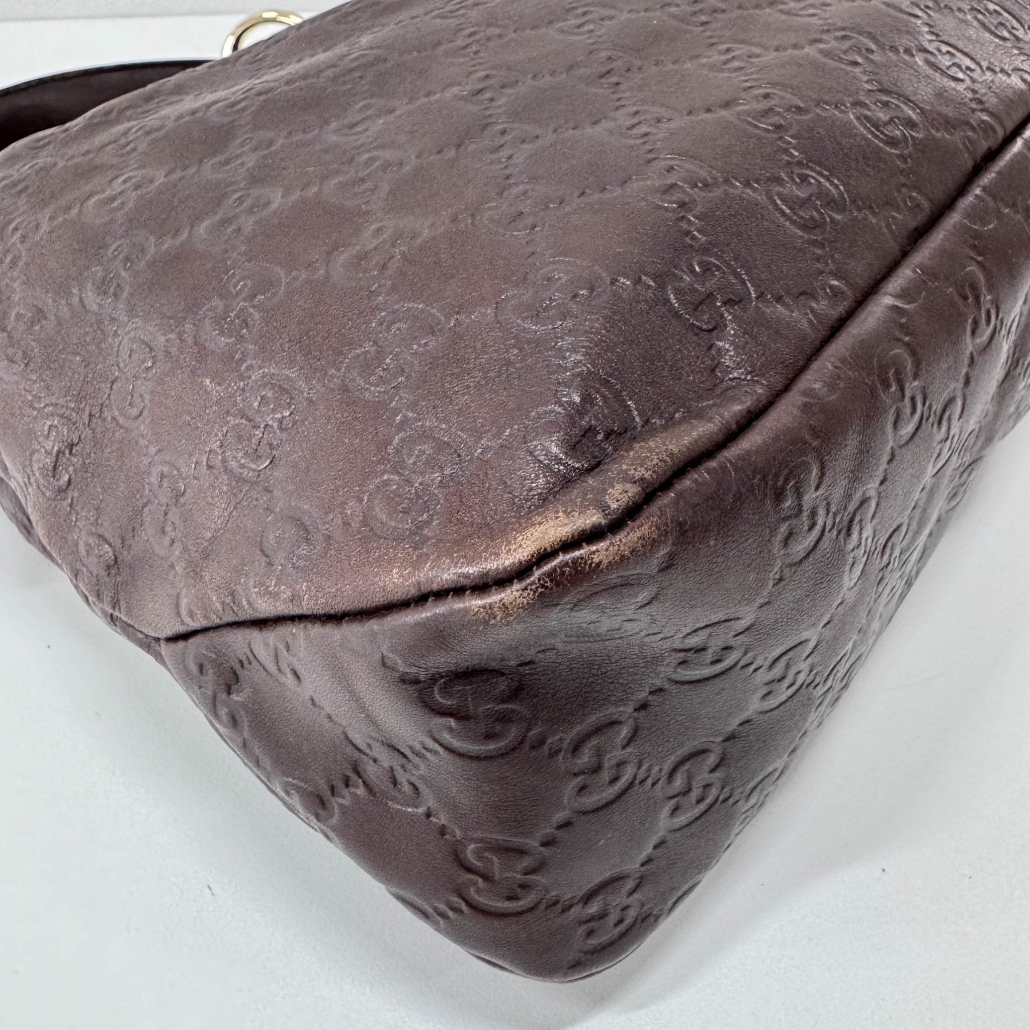 GUCCI Horsebit Brown GG Leather Shoulder Bag, in , Sold by HIVE PRELOVED - Shoulder Bags, ,