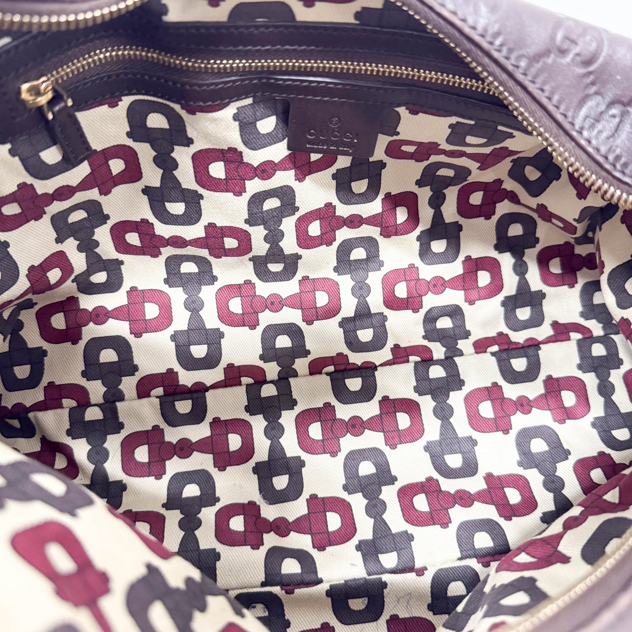 GUCCI Horsebit Brown GG Leather Shoulder Bag, in , Sold by HIVE PRELOVED - Shoulder Bags, ,