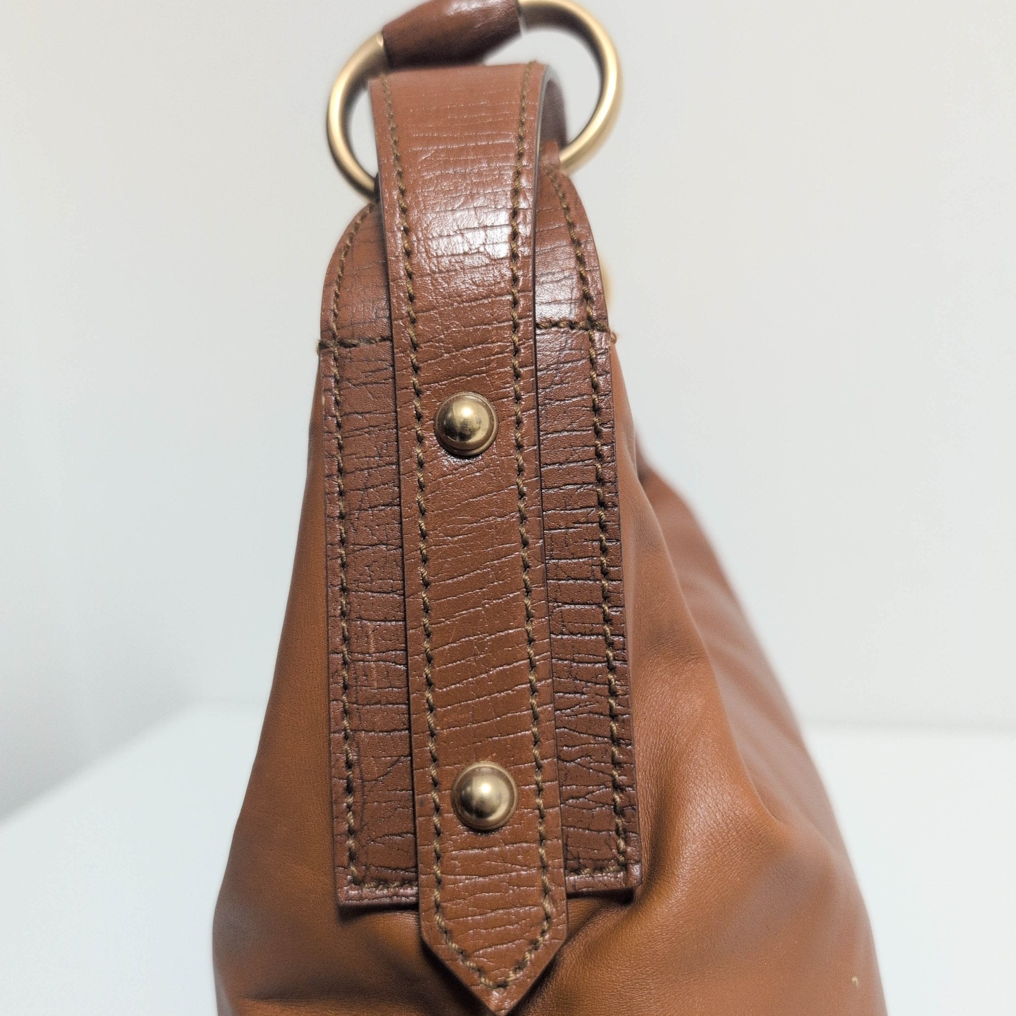 GUCCI Horsebit Brown Leather Hobo Shoulder Bag, in , Sold by HIVE PRELOVED - Shoulder Bags, ,
