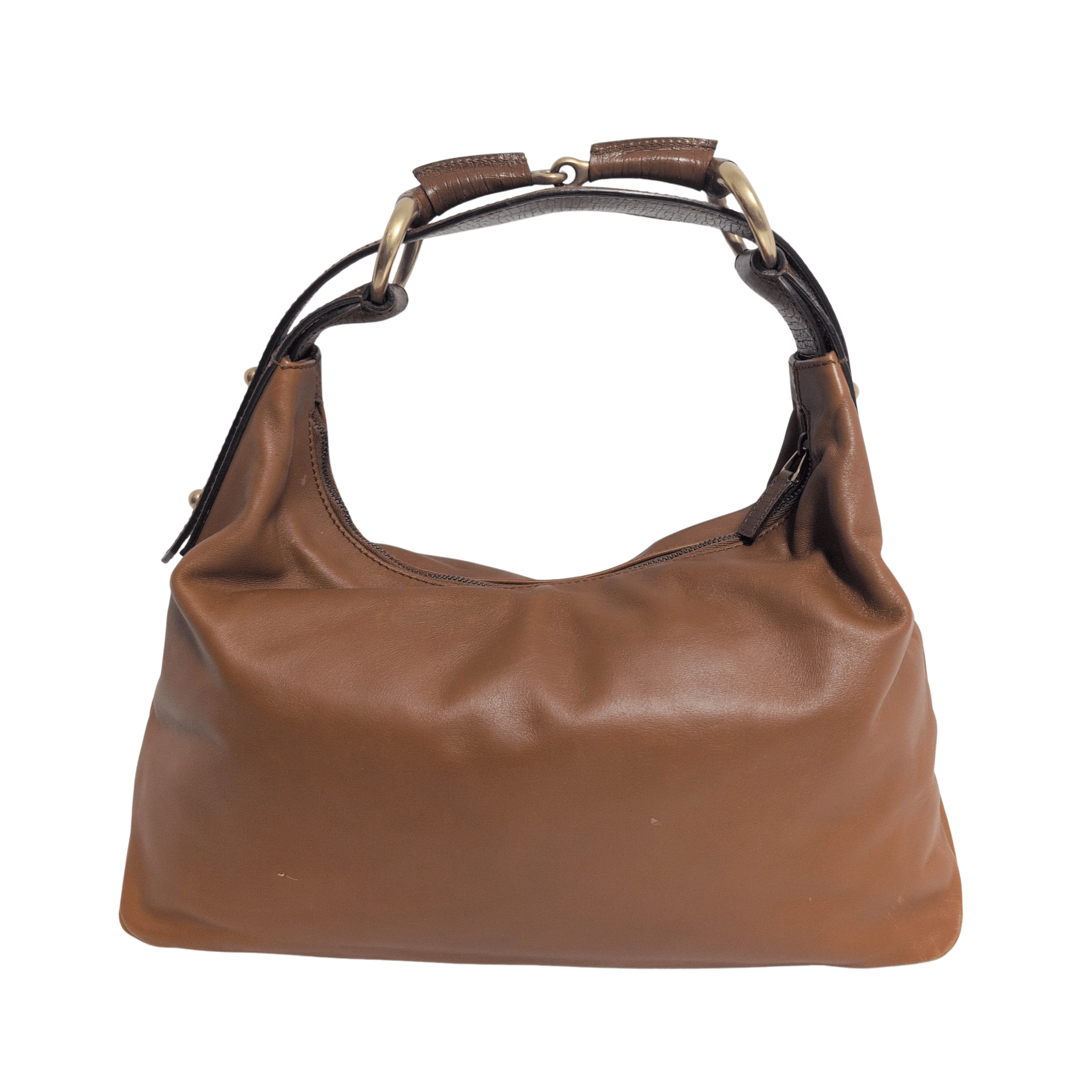 GUCCI Horsebit Brown Leather Hobo Shoulder Bag, in , Sold by HIVE PRELOVED - Shoulder Bags, ,