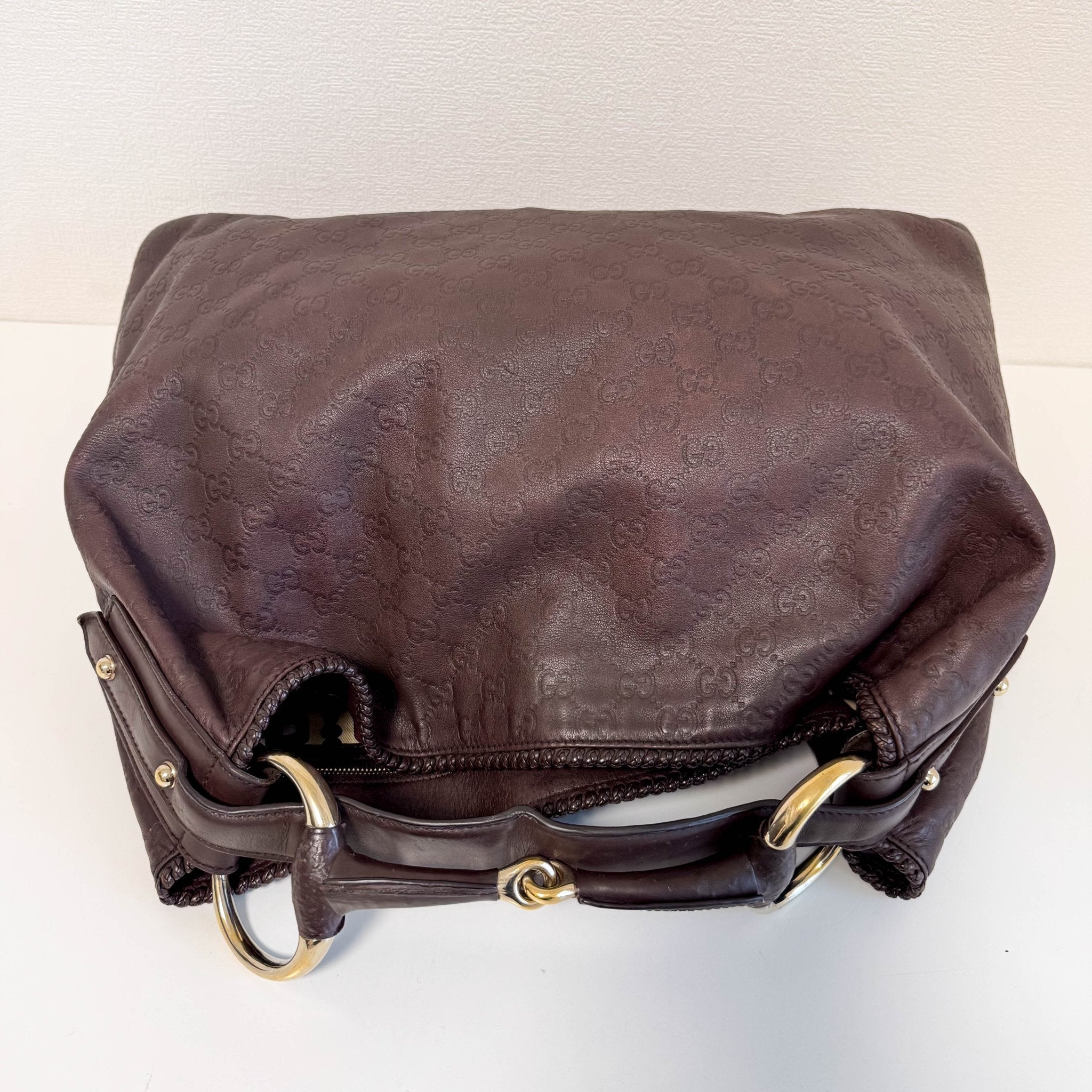 GUCCI Horsebit Brown Leather Hobo Shoulder Bag, in , Sold by HIVE PRELOVED - Shoulder Bags, ,