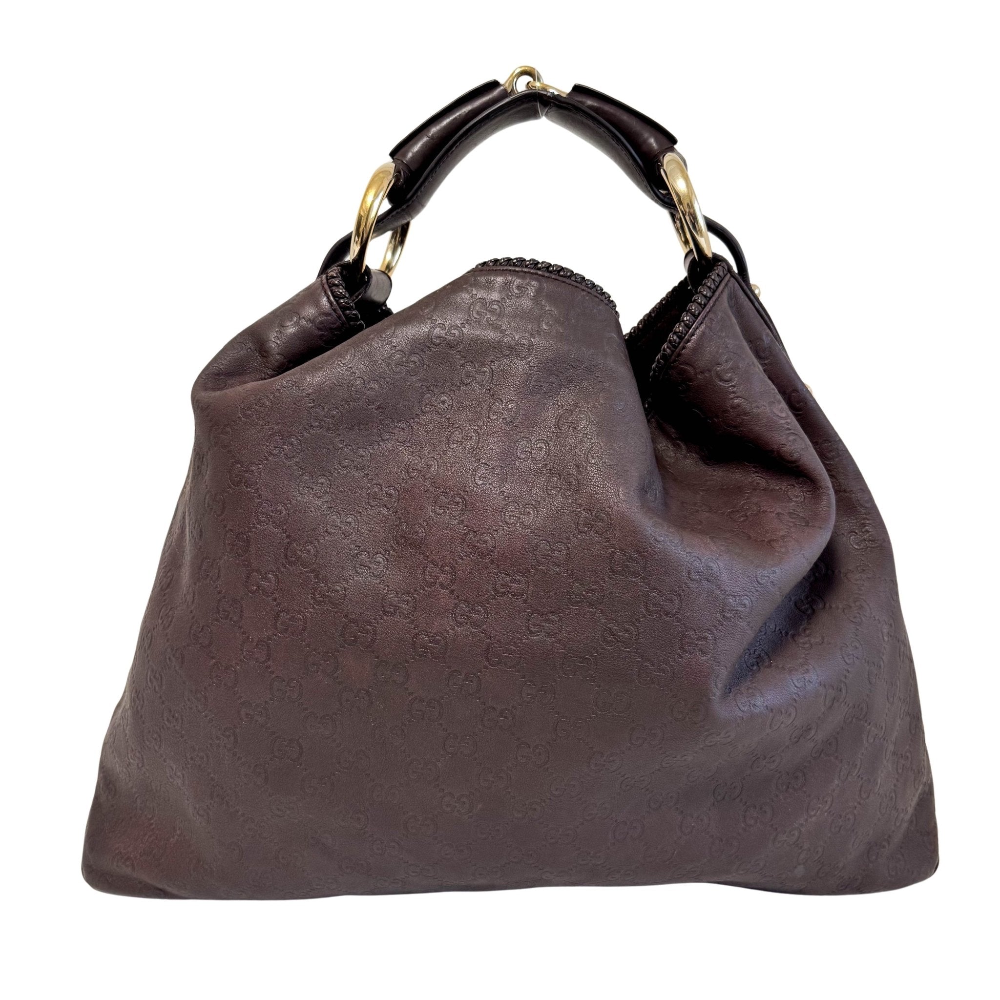 GUCCI Horsebit Brown Leather Hobo Shoulder Bag, in , Sold by HIVE PRELOVED - Shoulder Bags, ,
