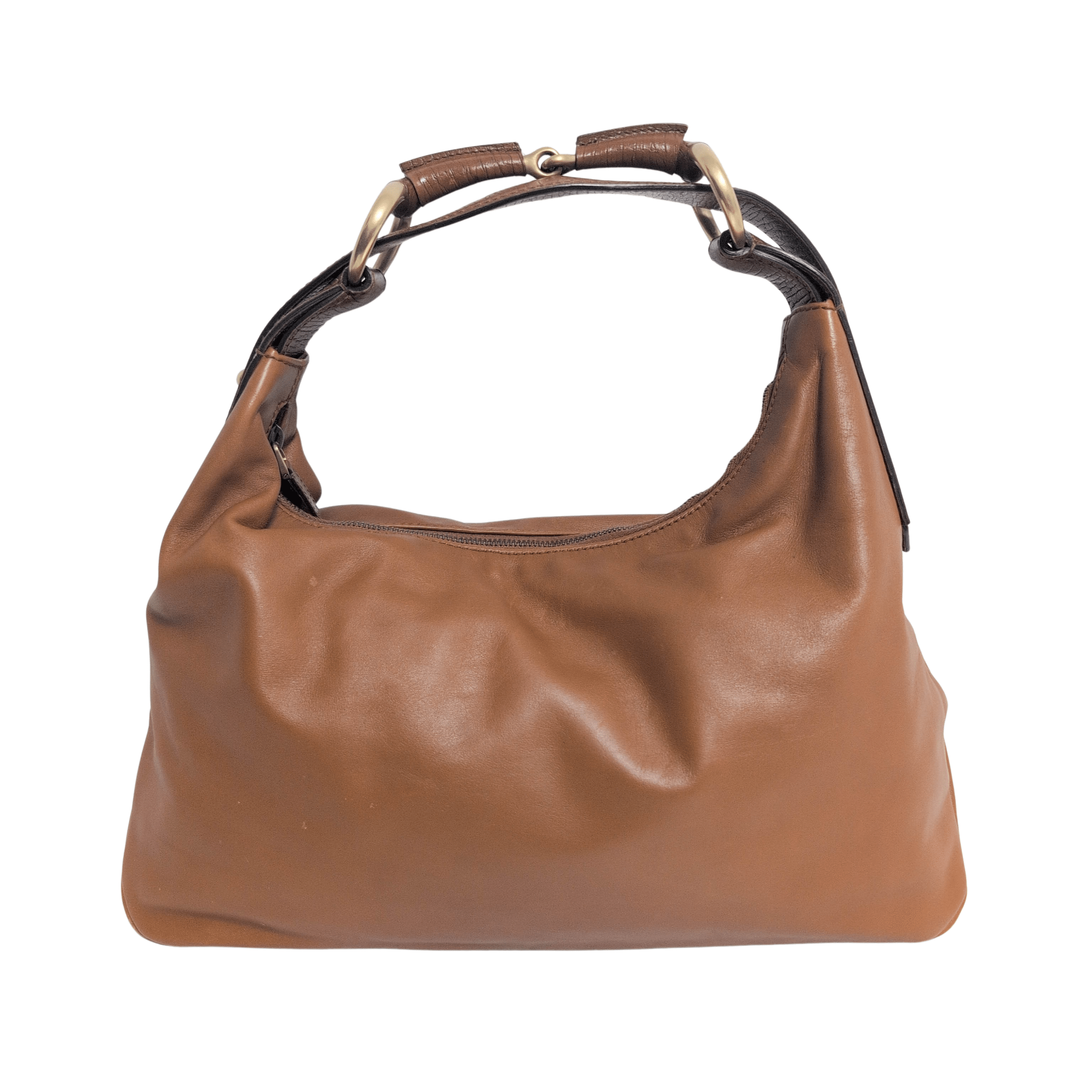 GUCCI Horsebit Brown Leather Hobo Shoulder Bag, in , Sold by HIVE PRELOVED - Shoulder Bags, ,