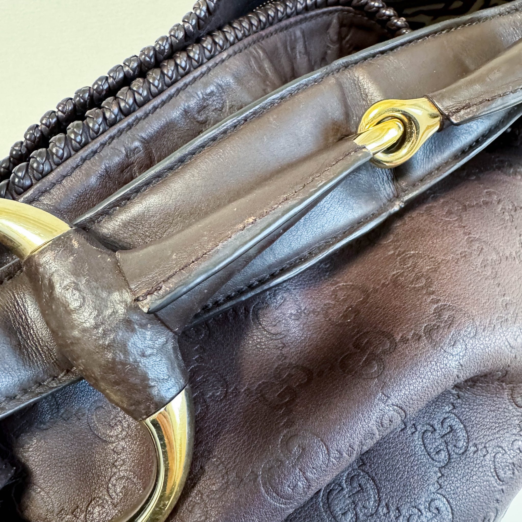 GUCCI Horsebit Brown Leather Hobo Shoulder Bag, in , Sold by HIVE PRELOVED - Shoulder Bags, ,
