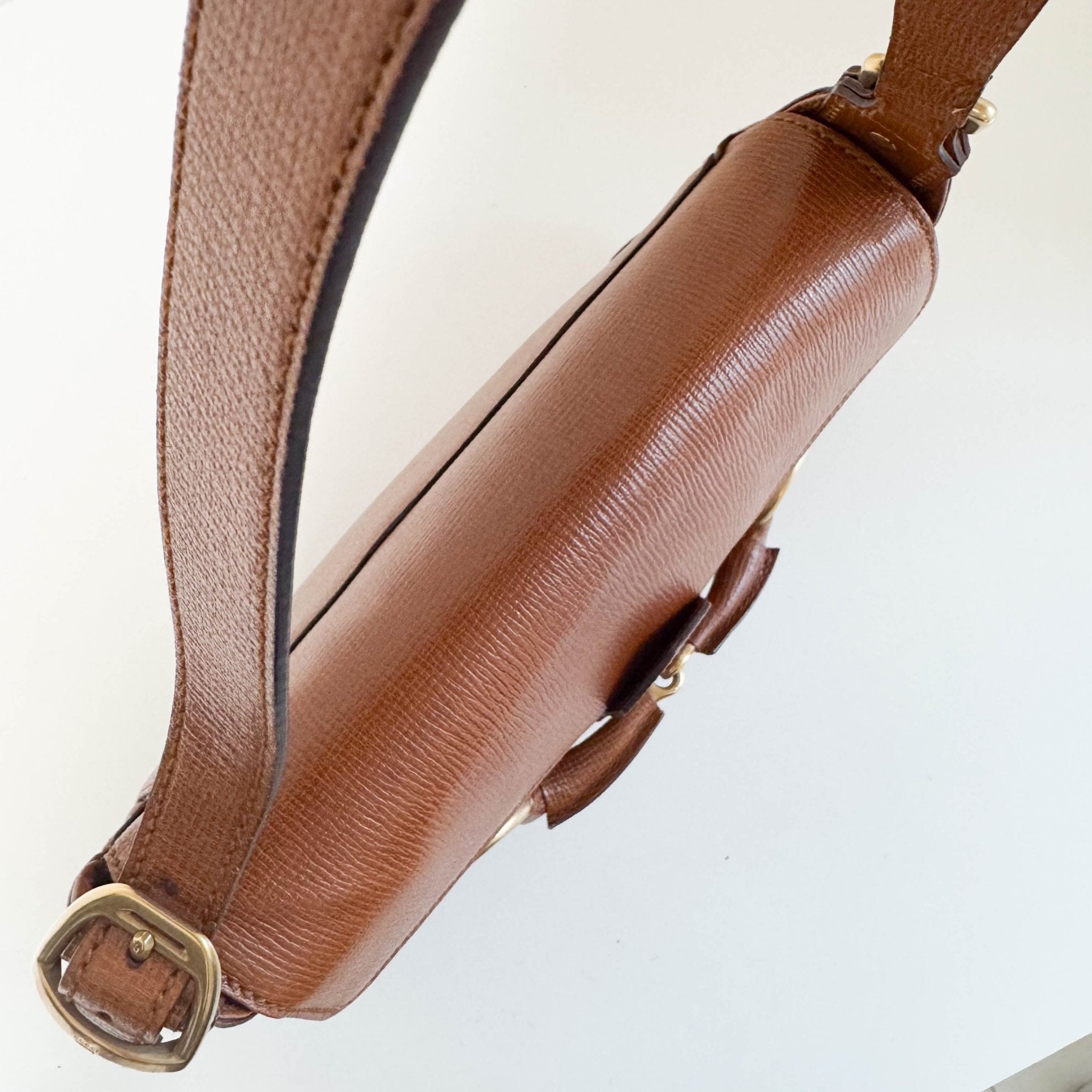 GUCCI Horsebit Brown Leather Shoulder Bag, in , Sold by HIVE PRELOVED - Shoulder Bags, ,