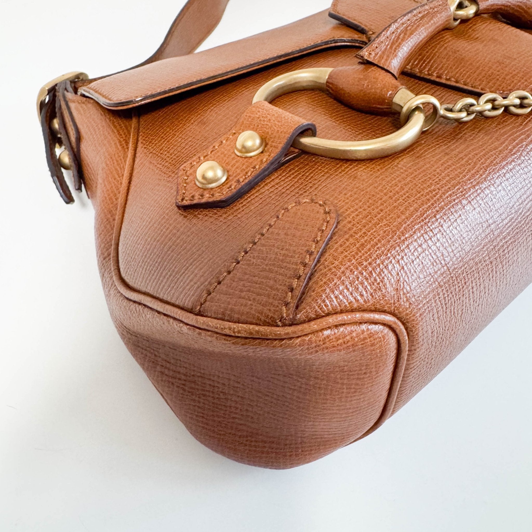 GUCCI Horsebit Brown Leather Shoulder Bag, in , Sold by HIVE PRELOVED - Shoulder Bags, ,