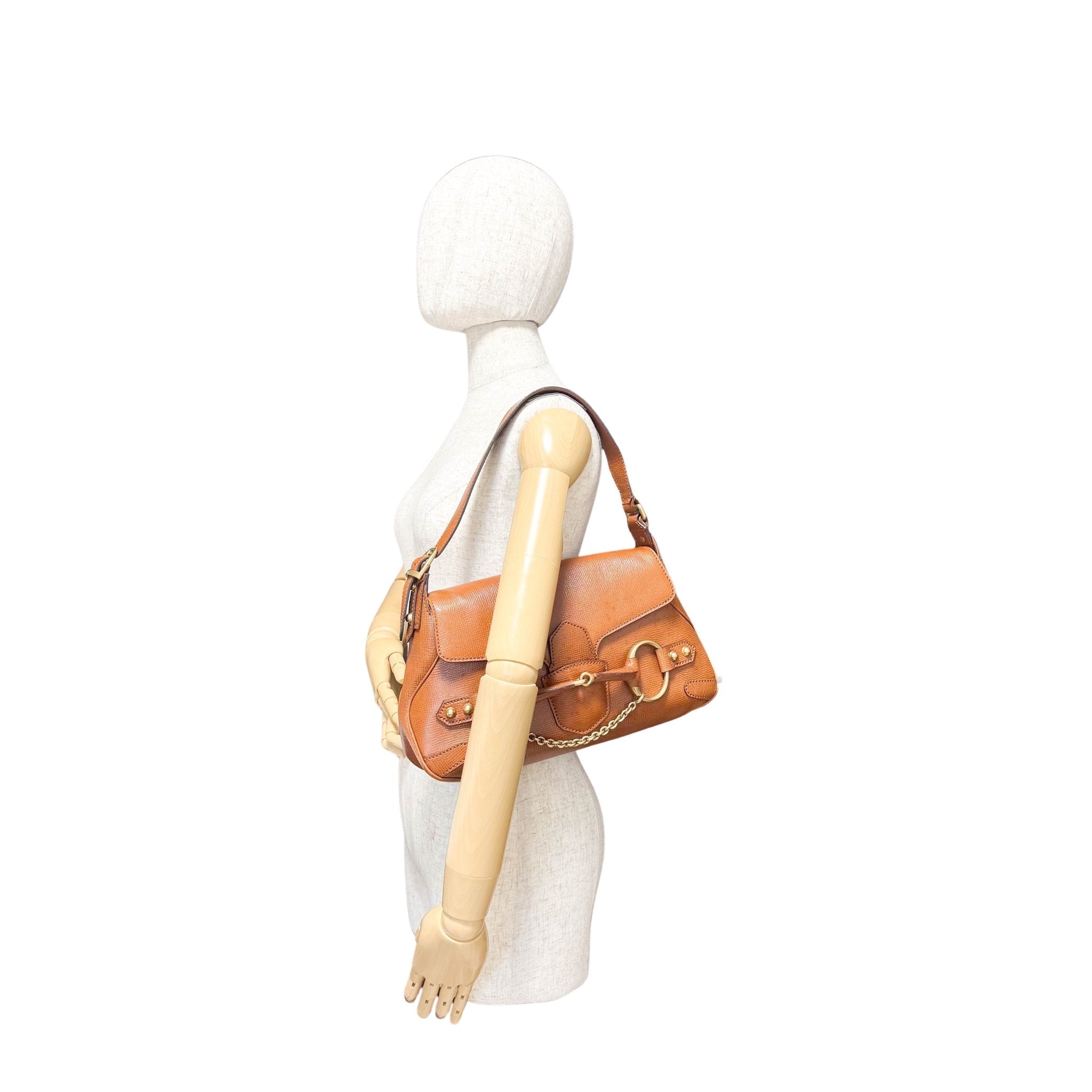 GUCCI Horsebit Brown Leather Shoulder Bag, in , Sold by HIVE PRELOVED - Shoulder Bags, ,