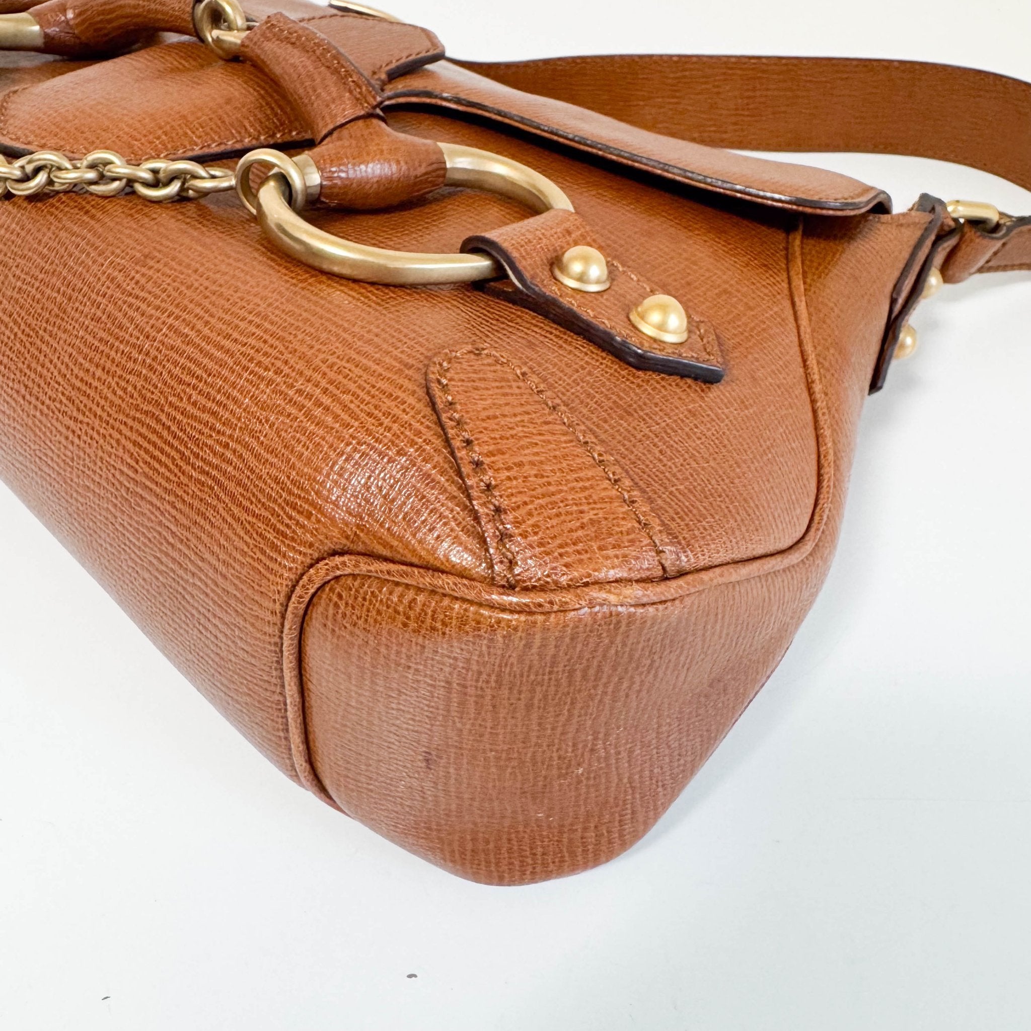 GUCCI Horsebit Brown Leather Shoulder Bag, in , Sold by HIVE PRELOVED - Shoulder Bags, ,