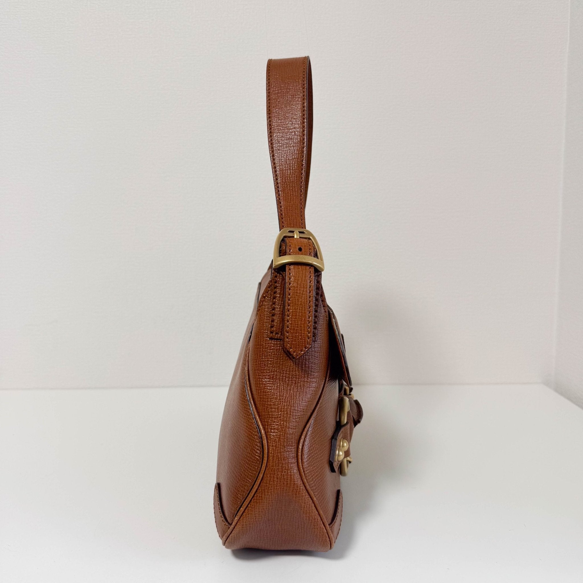 GUCCI Horsebit Brown Leather Shoulder Bag, in , Sold by HIVE PRELOVED - Shoulder Bags, ,