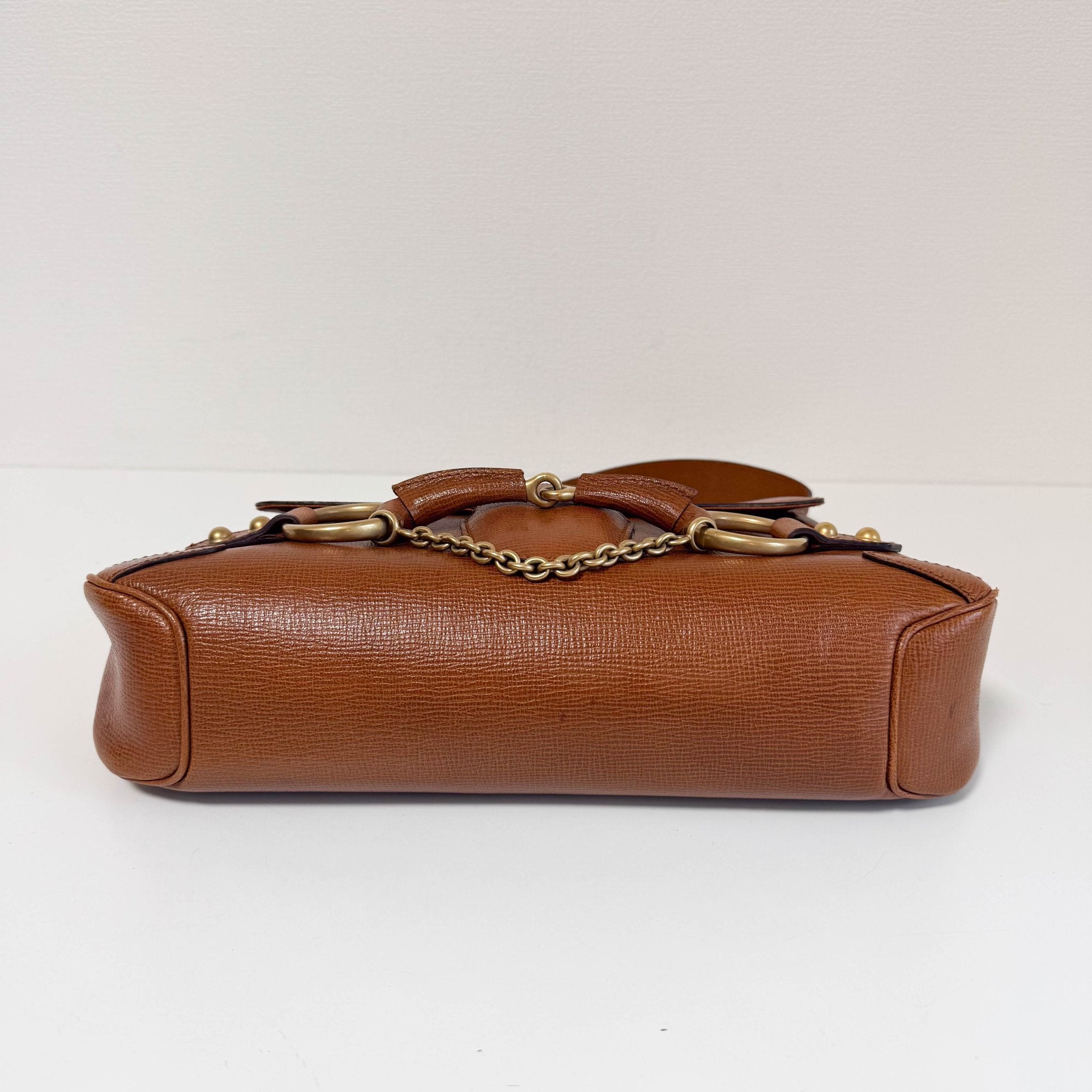 GUCCI Horsebit Brown Leather Shoulder Bag, in , Sold by HIVE PRELOVED - Shoulder Bags, ,