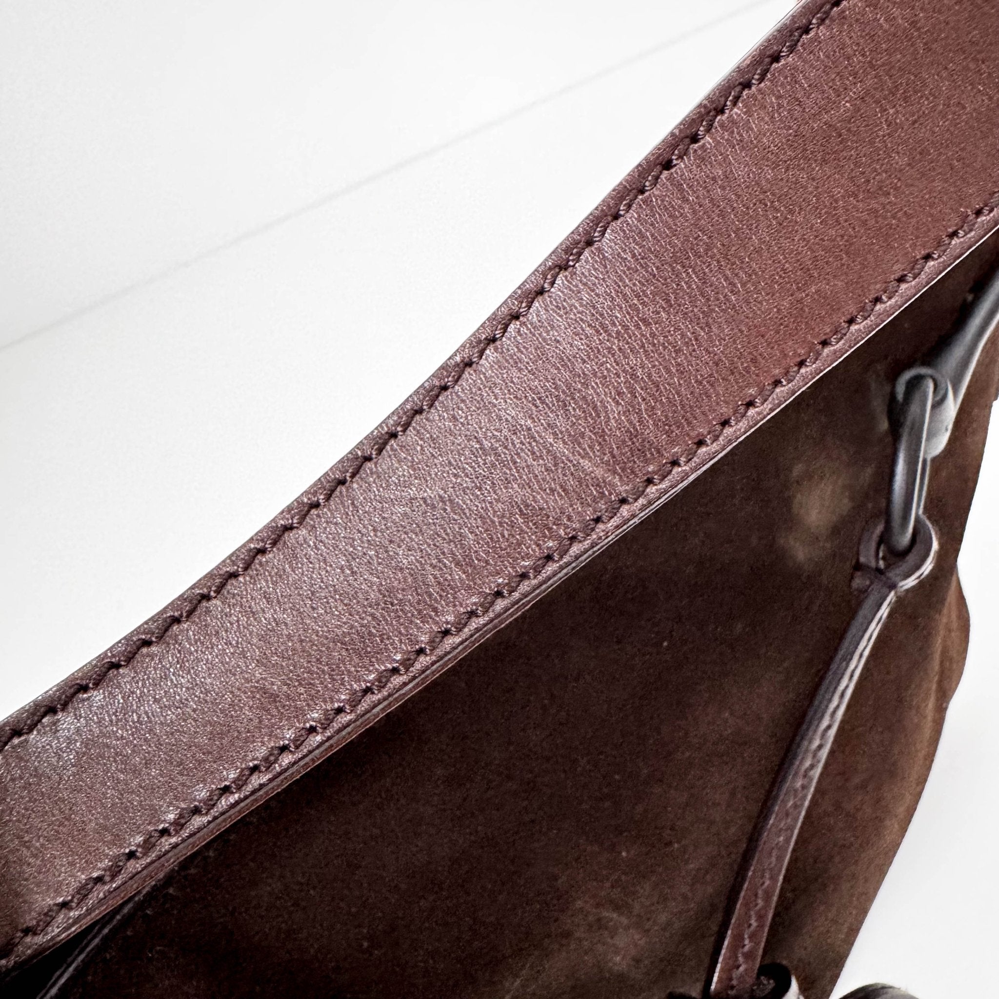 GUCCI Horsebit Brown Suede Hobo Shoulder Bag, in , Sold by HIVE PRELOVED - Shoulder Bags, ,