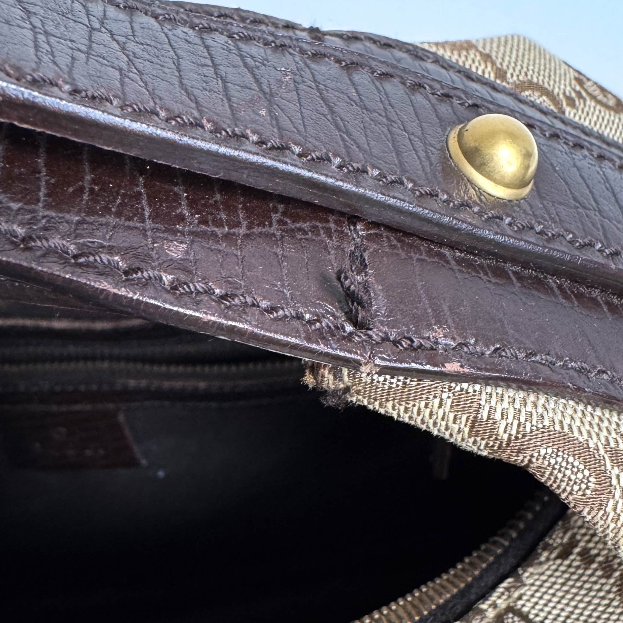 GUCCI Horsebit GG Canvas Beige Hobo Shoulder Bag, in , Sold by HIVE PRELOVED - Shoulder Bags, ,