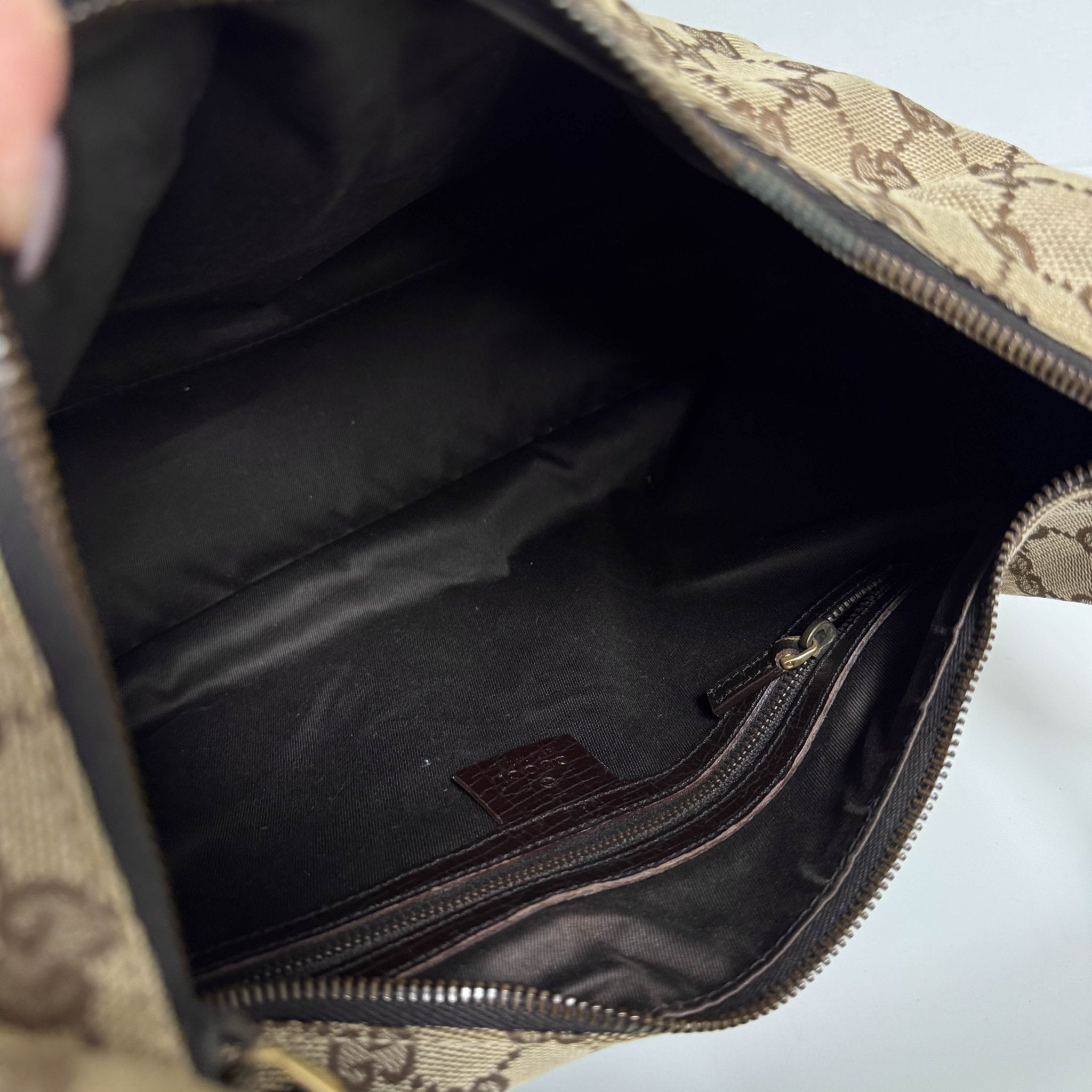 GUCCI Horsebit GG Canvas Beige Hobo Shoulder Bag, in , Sold by HIVE PRELOVED - Shoulder Bags, ,