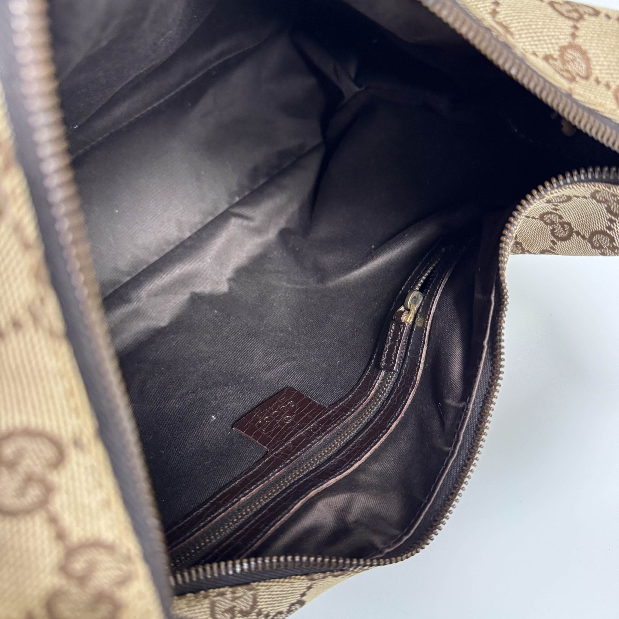 GUCCI Horsebit GG Canvas Beige Hobo Shoulder Bag, in , Sold by HIVE PRELOVED - Shoulder Bags, ,