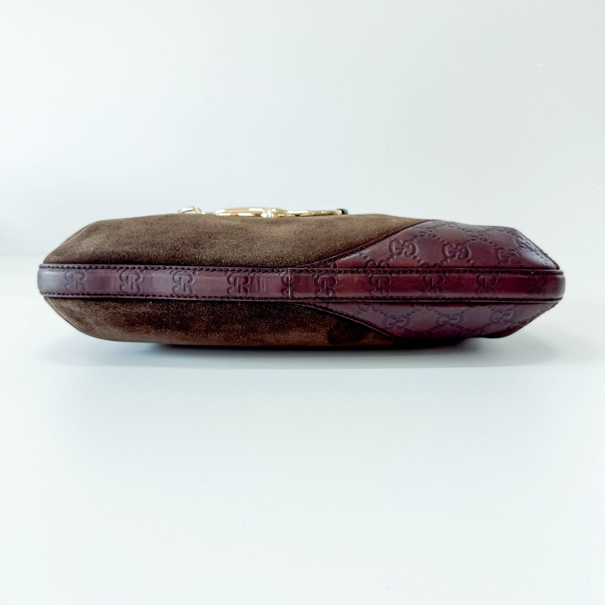 GUCCI Horsebit Hobo Suede Brown Shoulder Bag, in , Sold by HIVE PRELOVED - Shoulder Bags, ,