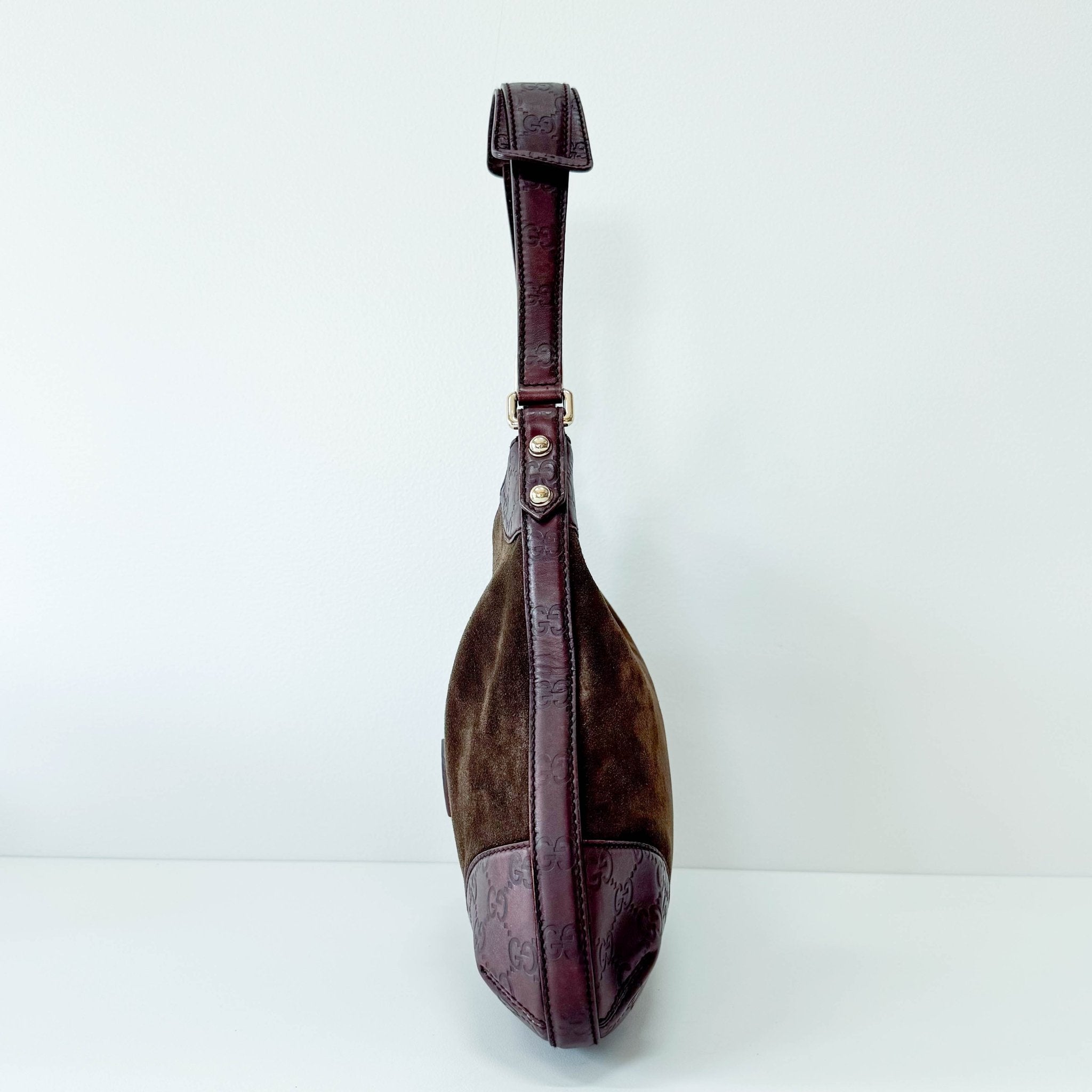 GUCCI Horsebit Hobo Suede Brown Shoulder Bag, in , Sold by HIVE PRELOVED - Shoulder Bags, ,