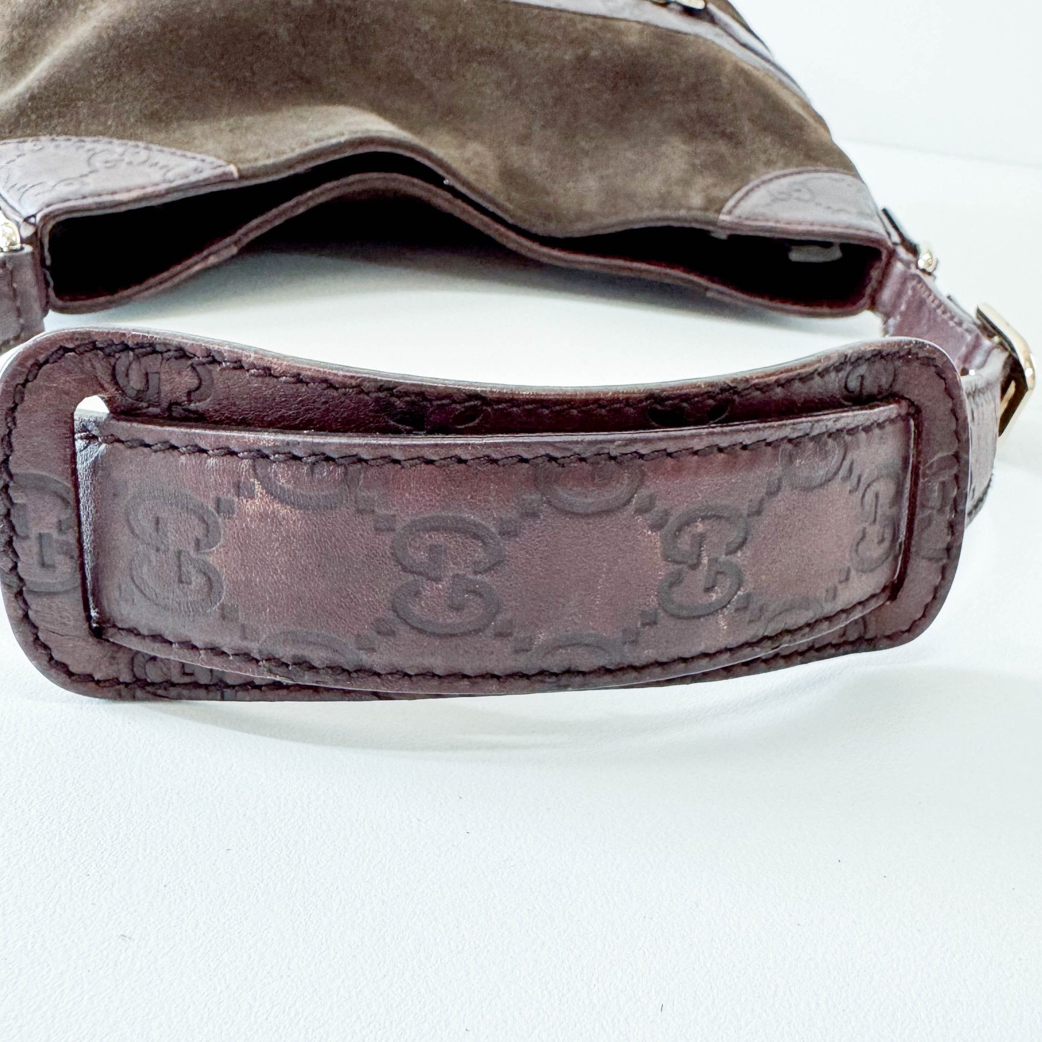 GUCCI Horsebit Hobo Suede Brown Shoulder Bag, in , Sold by HIVE PRELOVED - Shoulder Bags, ,