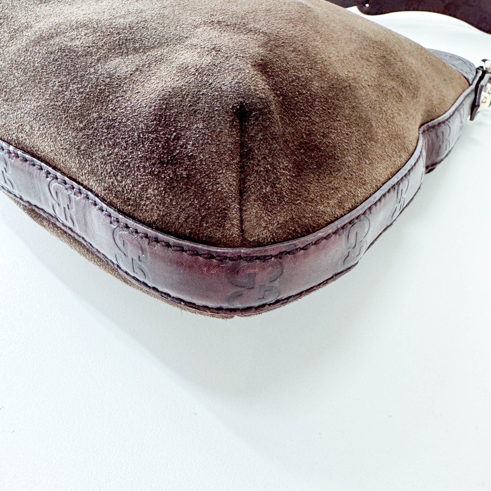 GUCCI Horsebit Hobo Suede Brown Shoulder Bag, in , Sold by HIVE PRELOVED - Shoulder Bags, ,