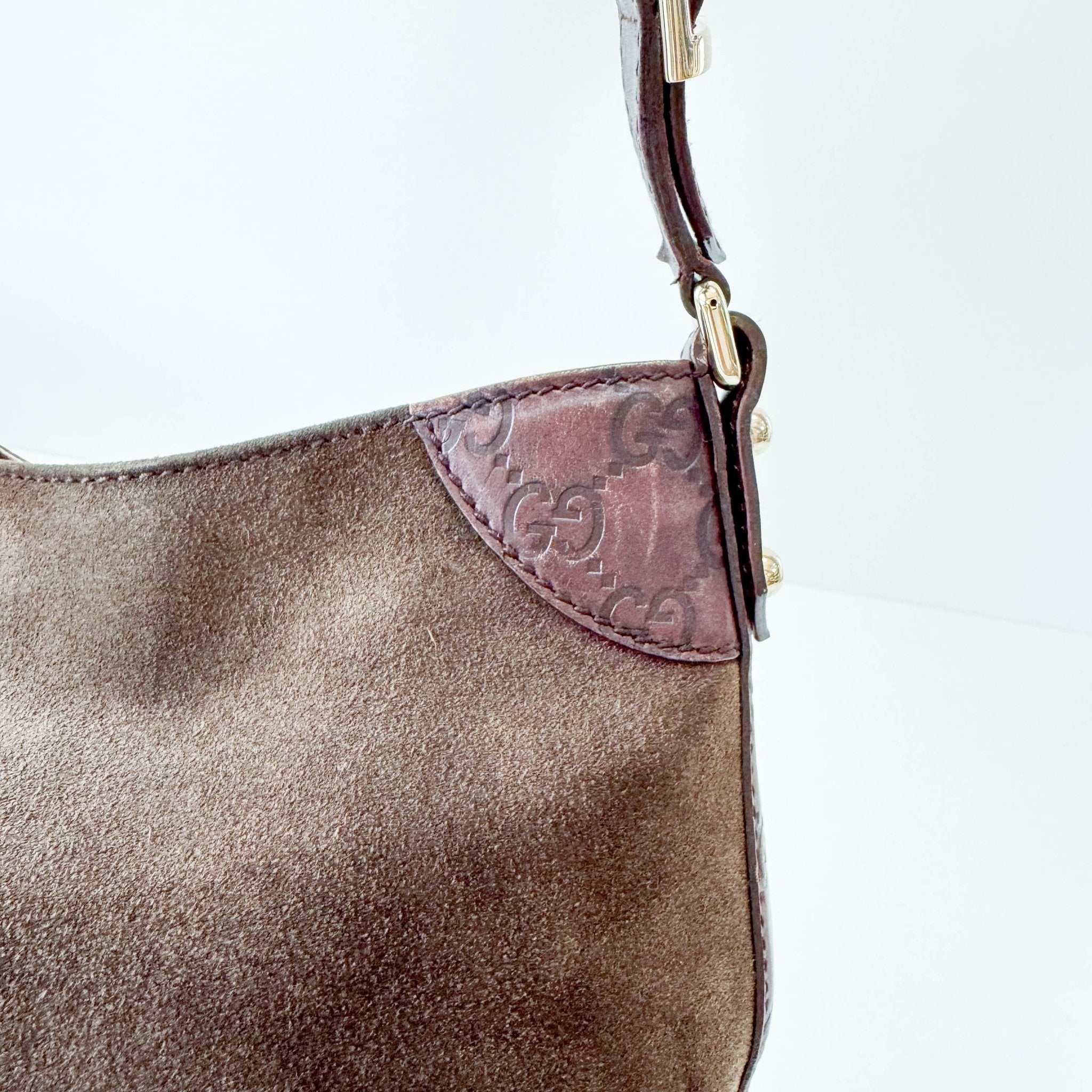 GUCCI Horsebit Hobo Suede Brown Shoulder Bag, in , Sold by HIVE PRELOVED - Shoulder Bags, ,