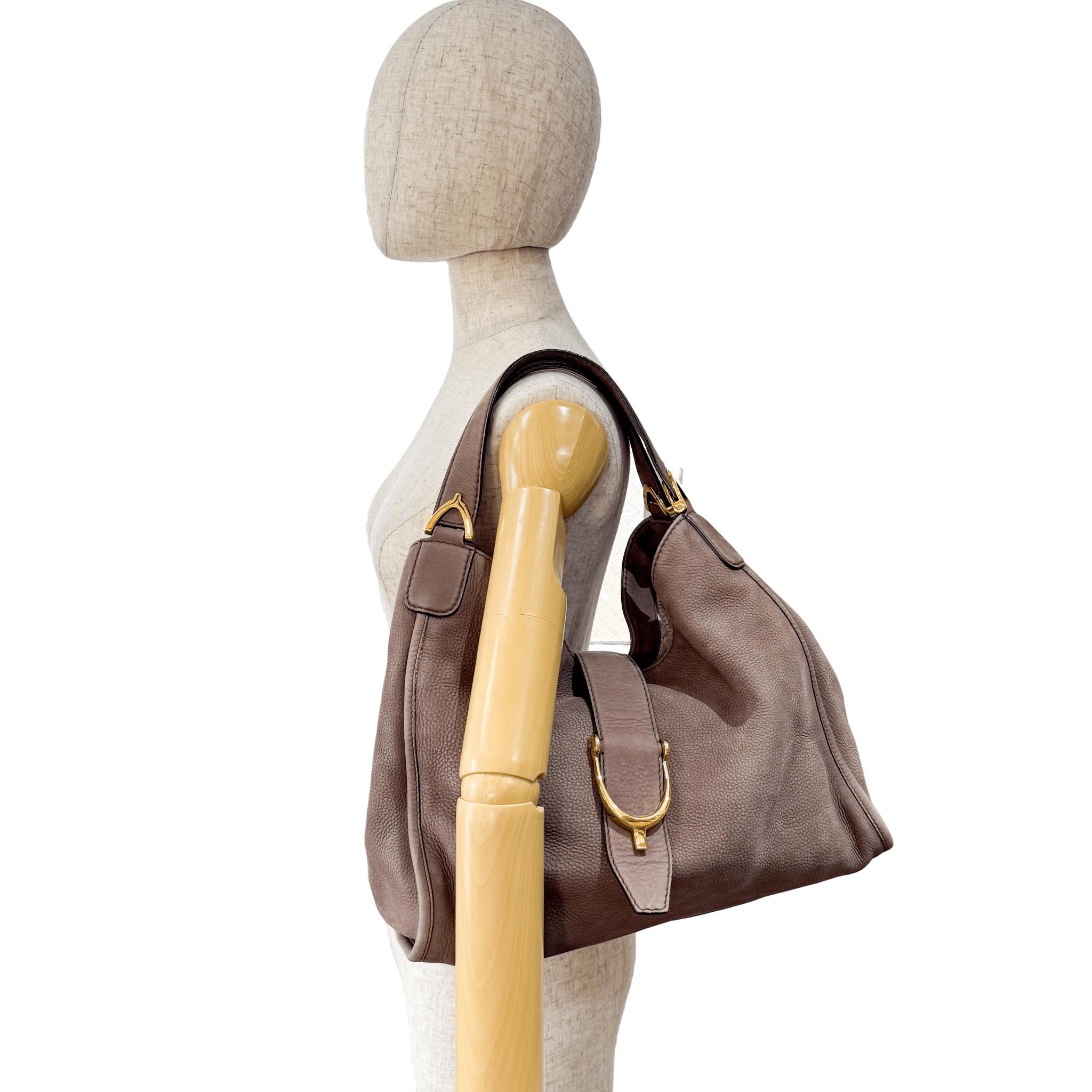 GUCCI Horsebit in Brown GG Canvas Shoulder Bag, in , Sold by HIVE PRELOVED - Shoulder Bags, ,